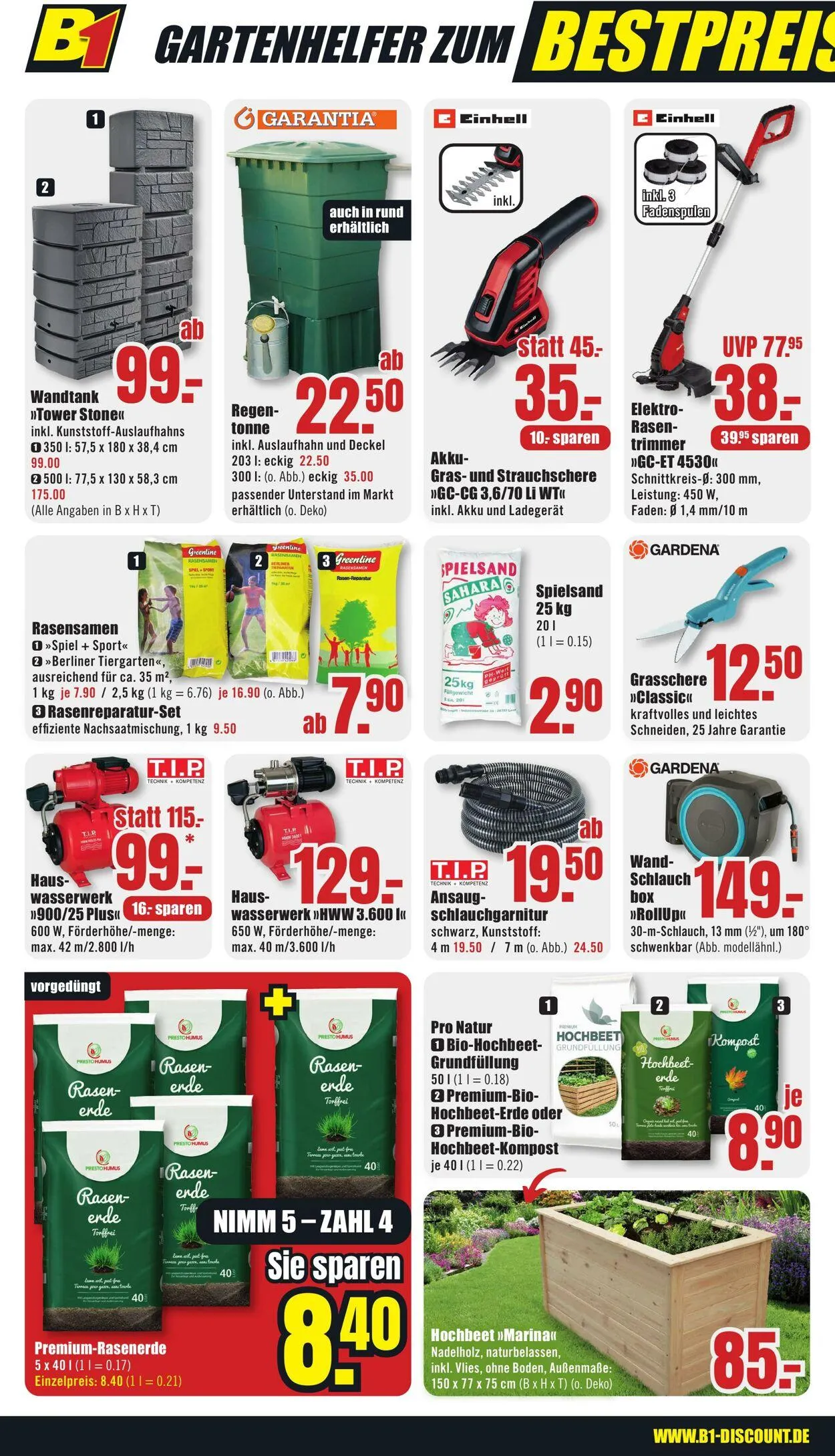 B1 Discount Baumarkt von 10. Mai bis 16. Mai 2025 - Prospekt seite 4