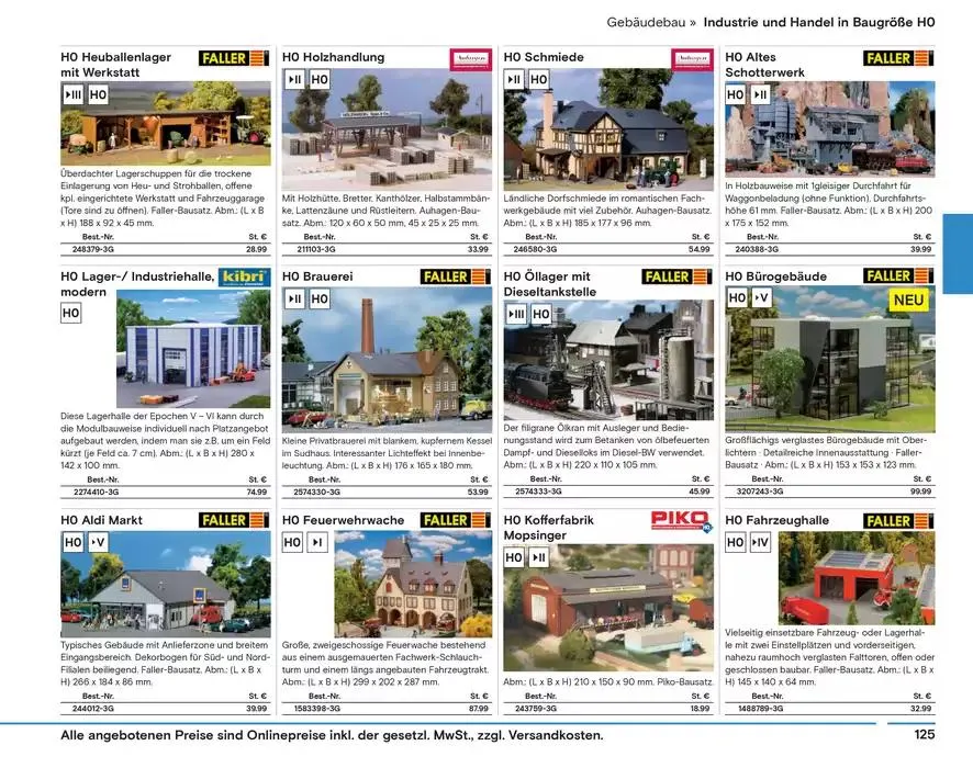 Modellbahn Katalog von 29. Oktober bis 31. Dezember 2025 - Prospekt seite 127
