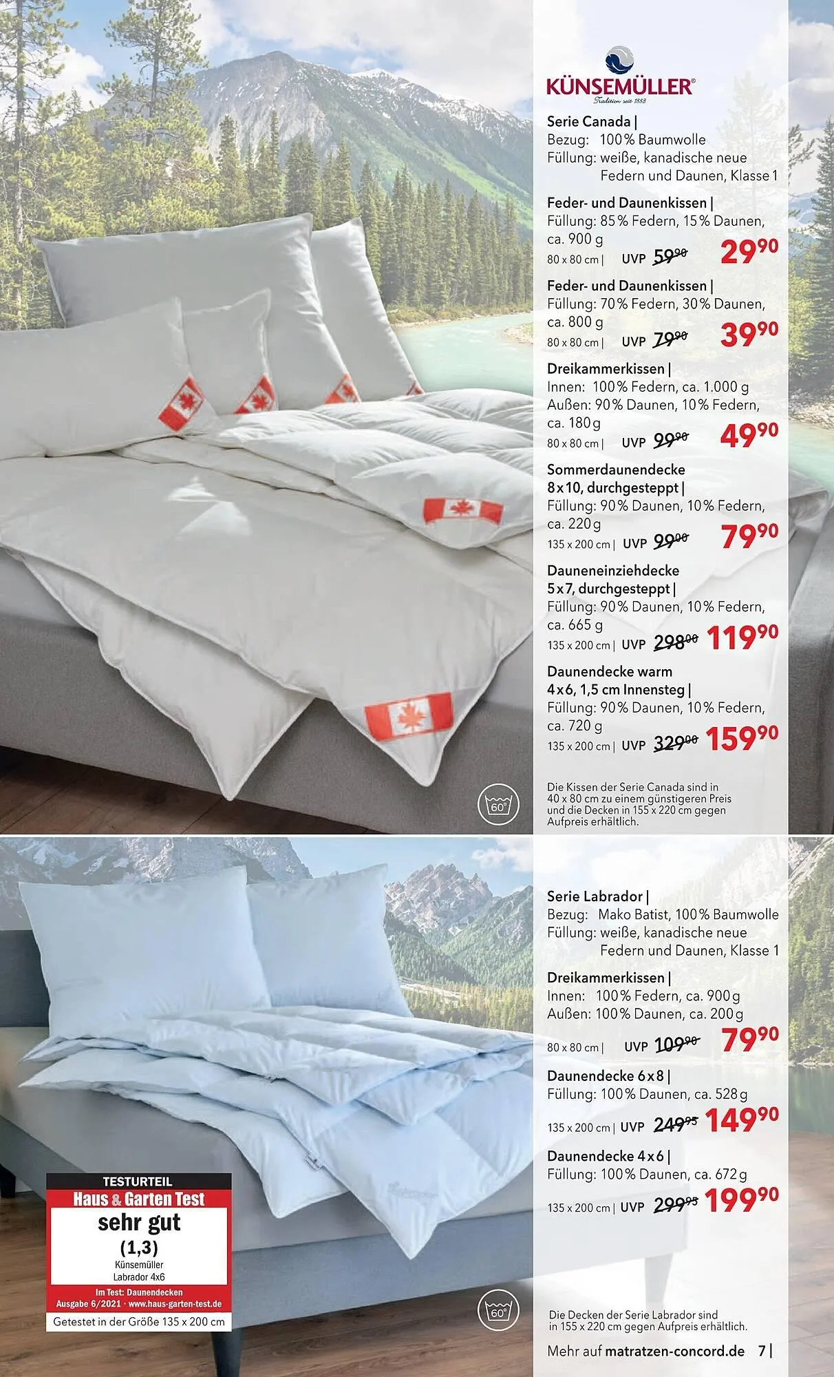 Matratzen Concord Prospekt von 29. April bis 26. Mai 2026 - Prospekt seite 7