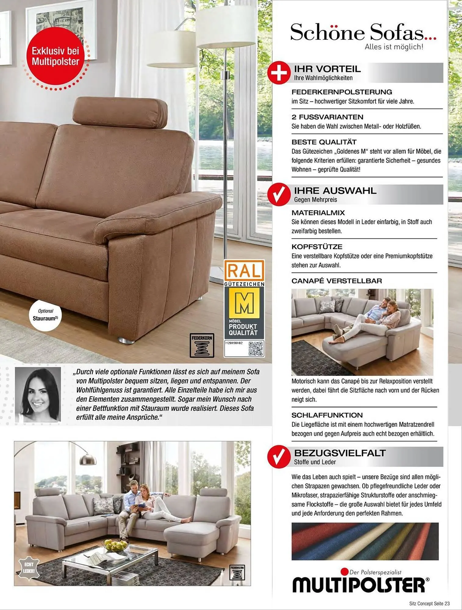 Multipolster Prospekt von 25. Juni bis 31. Juli 2025 - Prospekt seite 23