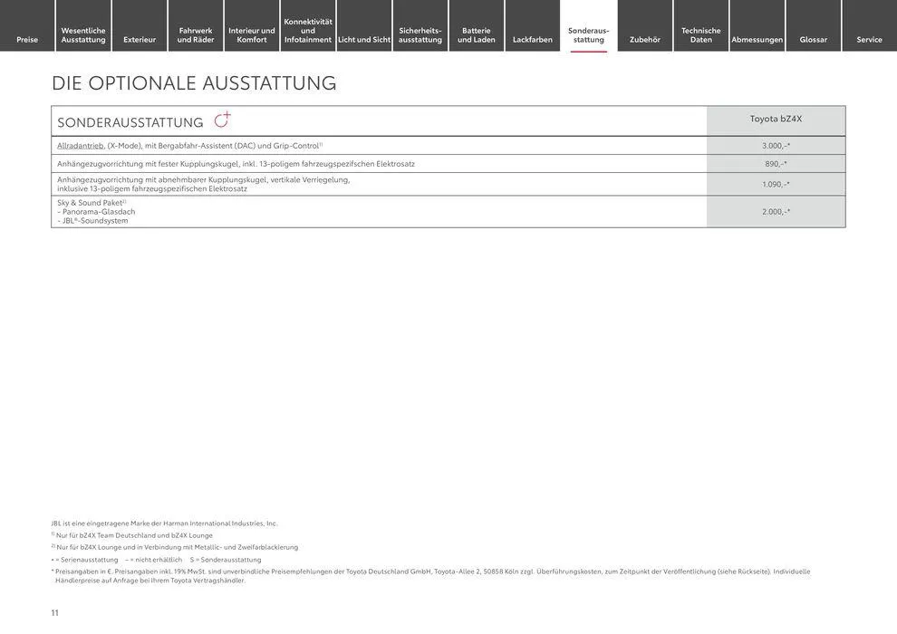 Toyota bZ4x von 11. Mai bis 11. Mai 2025 - Prospekt seite 11