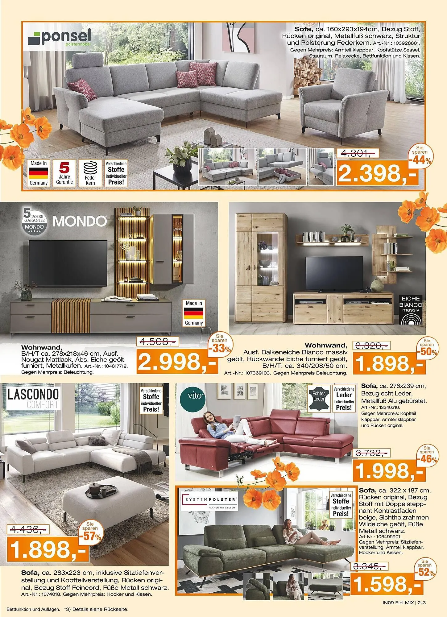 Möbel Inhofer Prospekt von 25. März bis 12. April 2025 - Prospekt seite 3