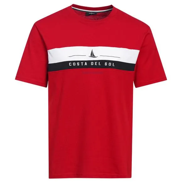 Herren T-Shirt mit Farbteiler