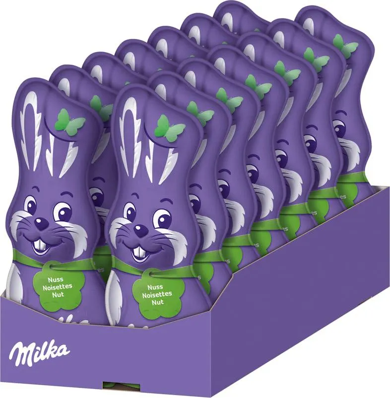 Milka Schmunzelhase Nuss 14 x 95 g (1,33 kg)