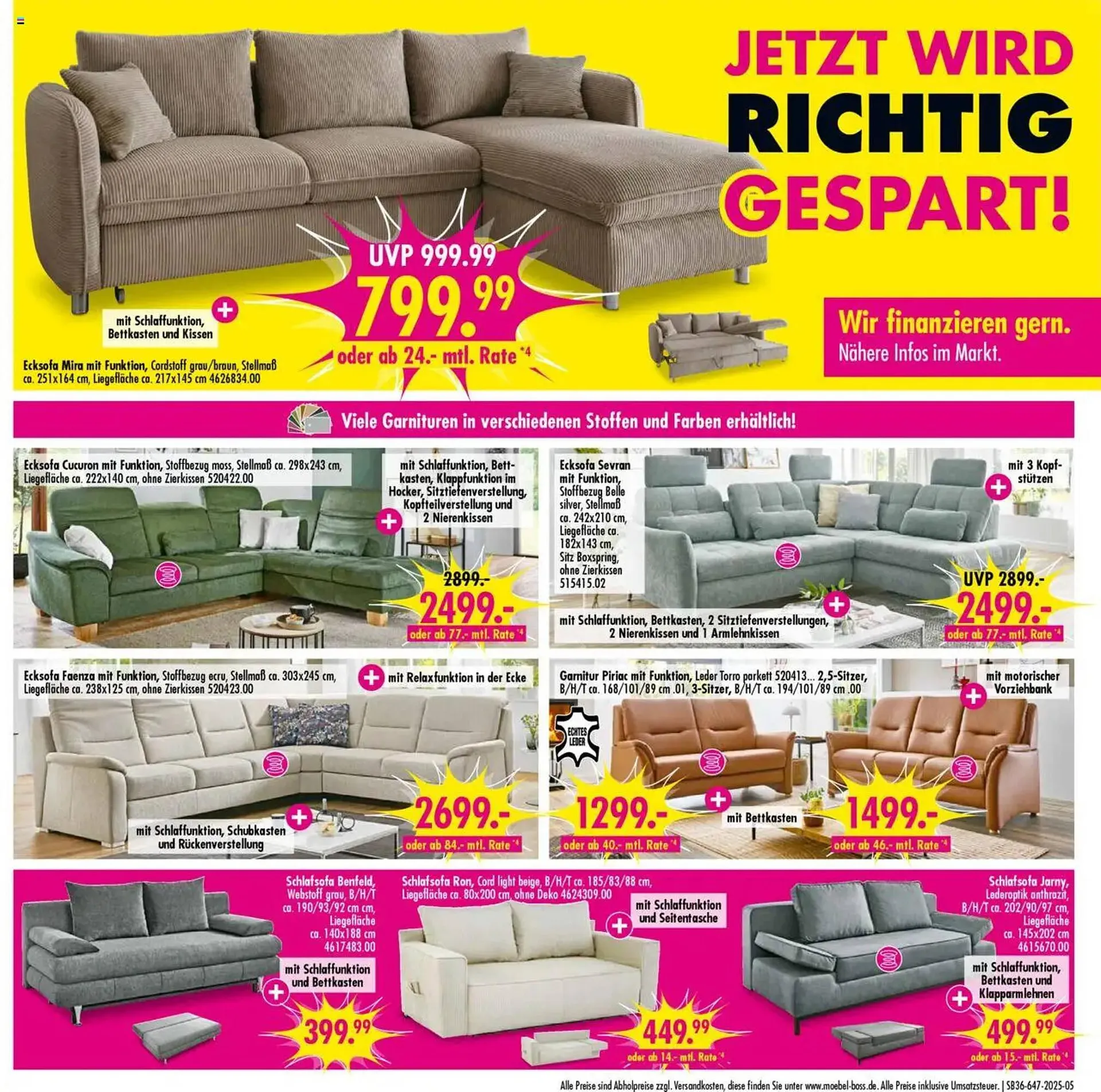 Möbel Boss Prospekt von 30. August bis 5. September 2025 - Prospekt seite 5