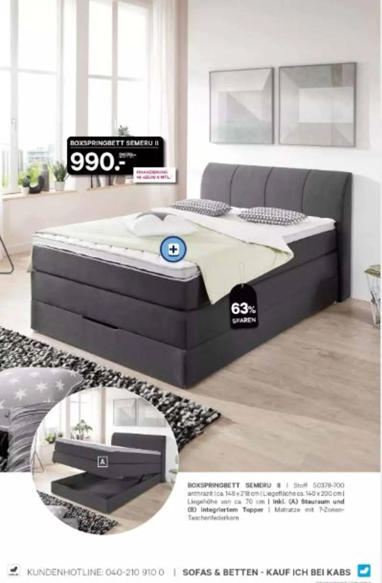 Kabs Polsterwelt Prospekt von 29. Dezember bis 30. Januar 2026 - Prospekt seite 45