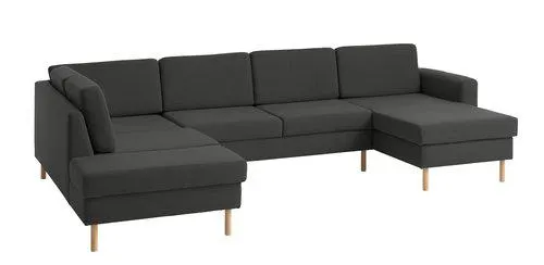 Sofa SVALBARD Ecke links dunkelgrau