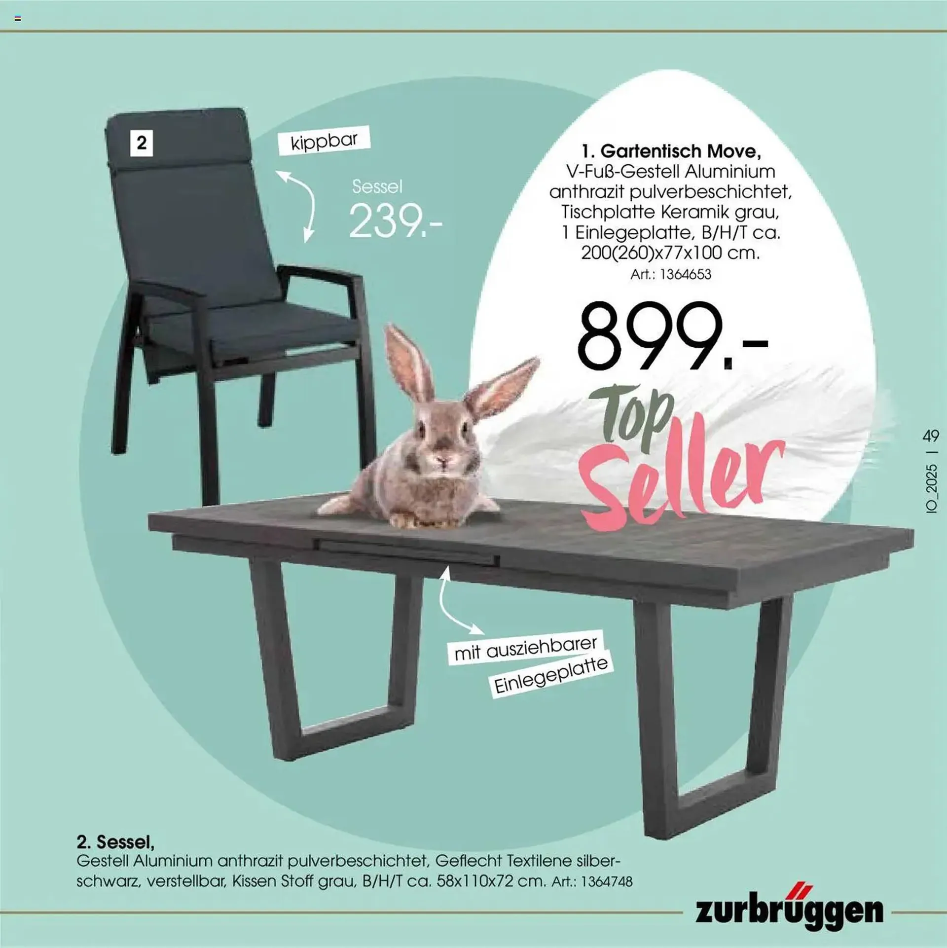 Zurbrüggen Prospekt von 11. April bis 26. April 2025 - Prospekt seite 51