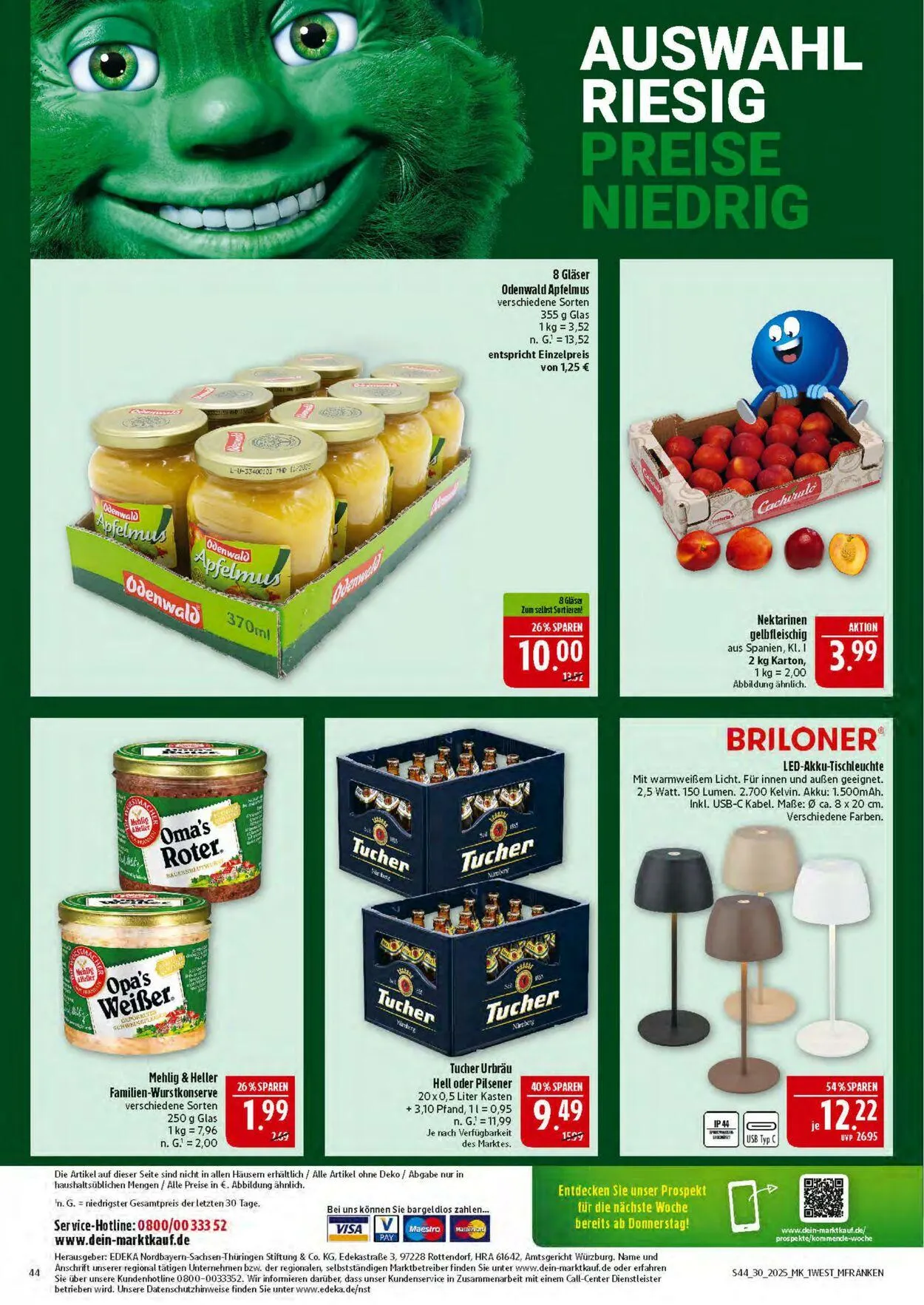 Marktkauf - Nürnberg-Thon Aktueller Prospekt von 21. Juli bis 26. Juli 2025 - Prospekt seite 44