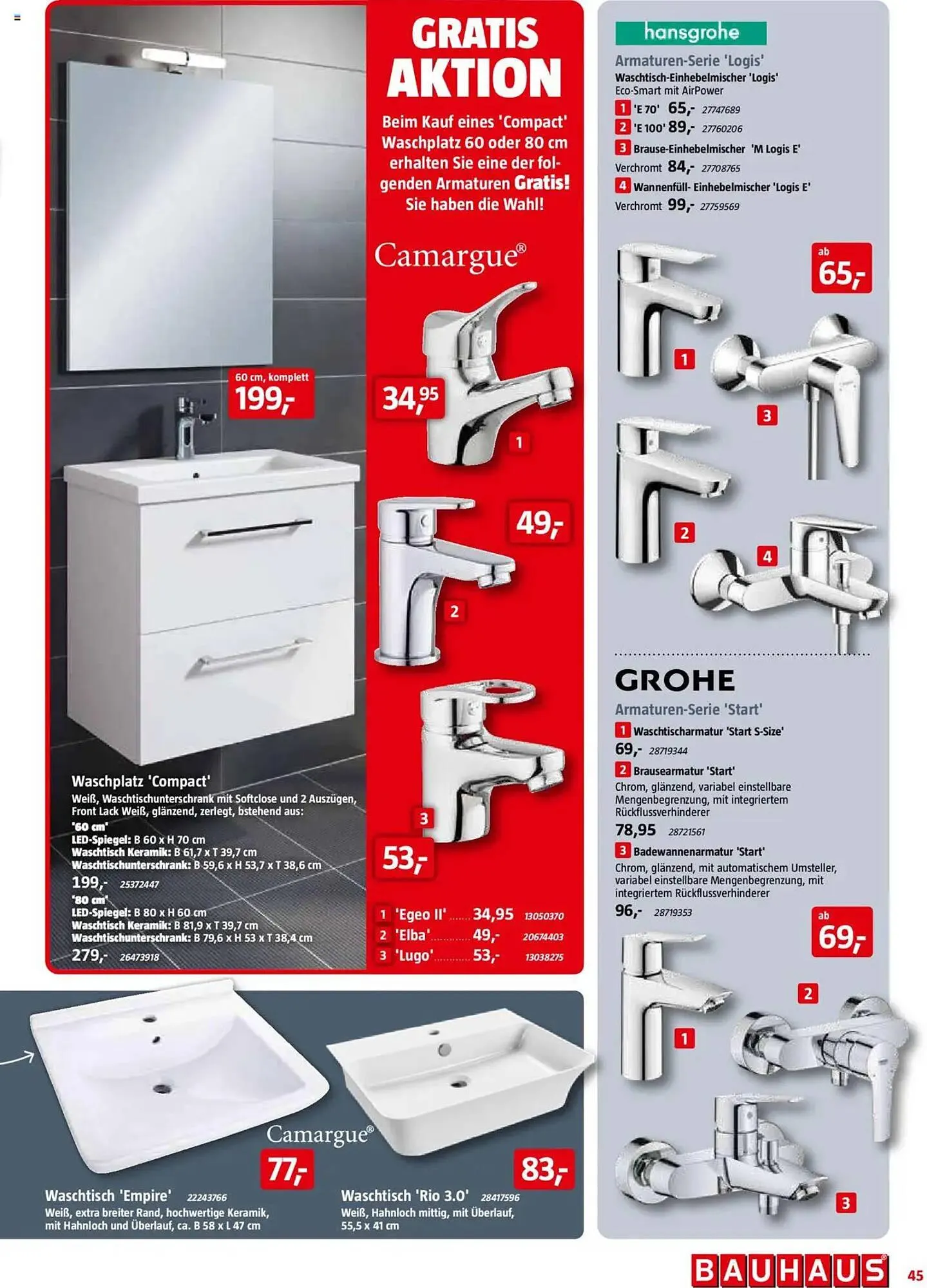 Bauhaus Prospekt von 29. März bis 3. Mai 2025 - Prospekt seite 45