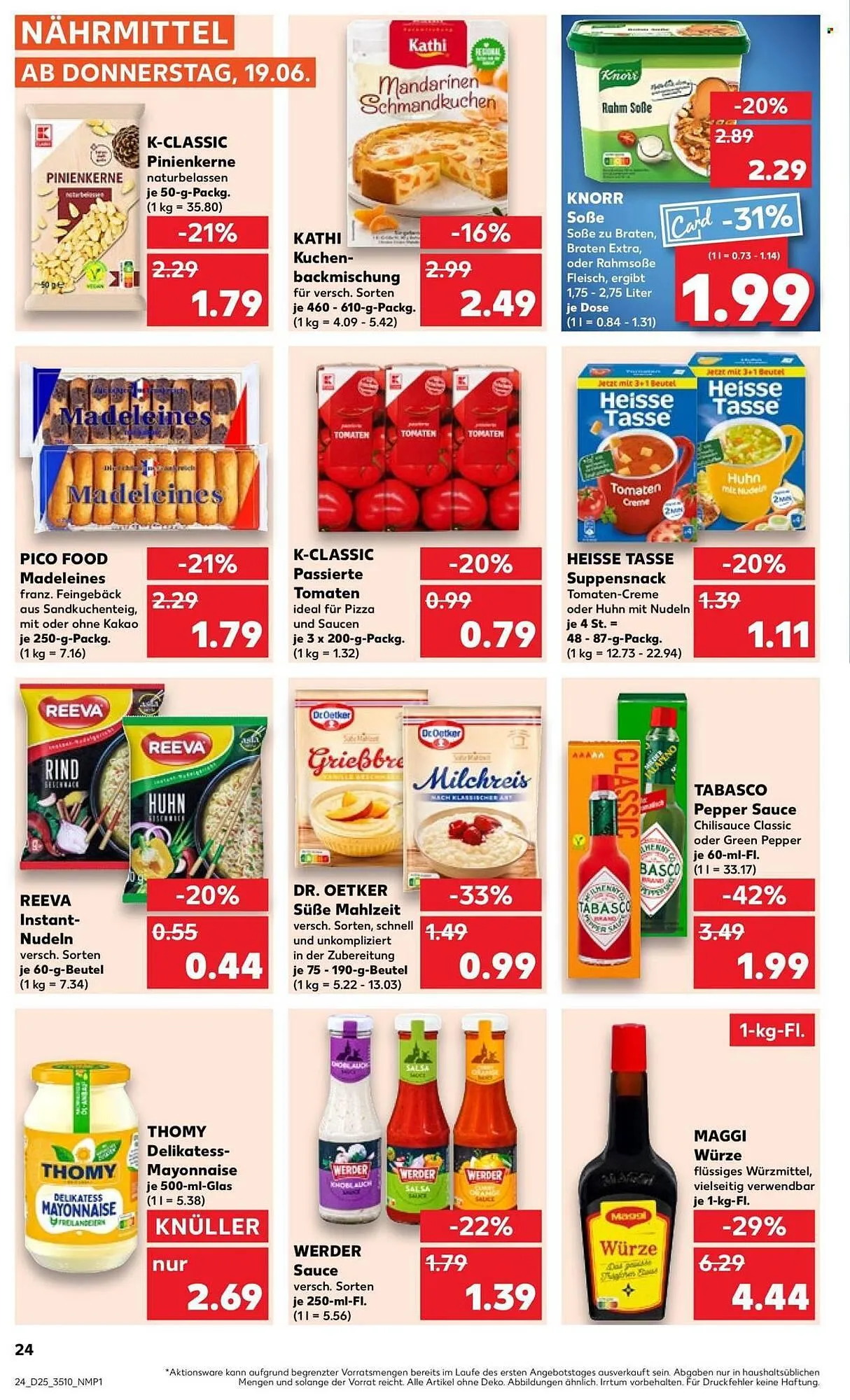 Kaufland Prospekt von 19. Juni bis 25. Juni 2025 - Prospekt seite 24