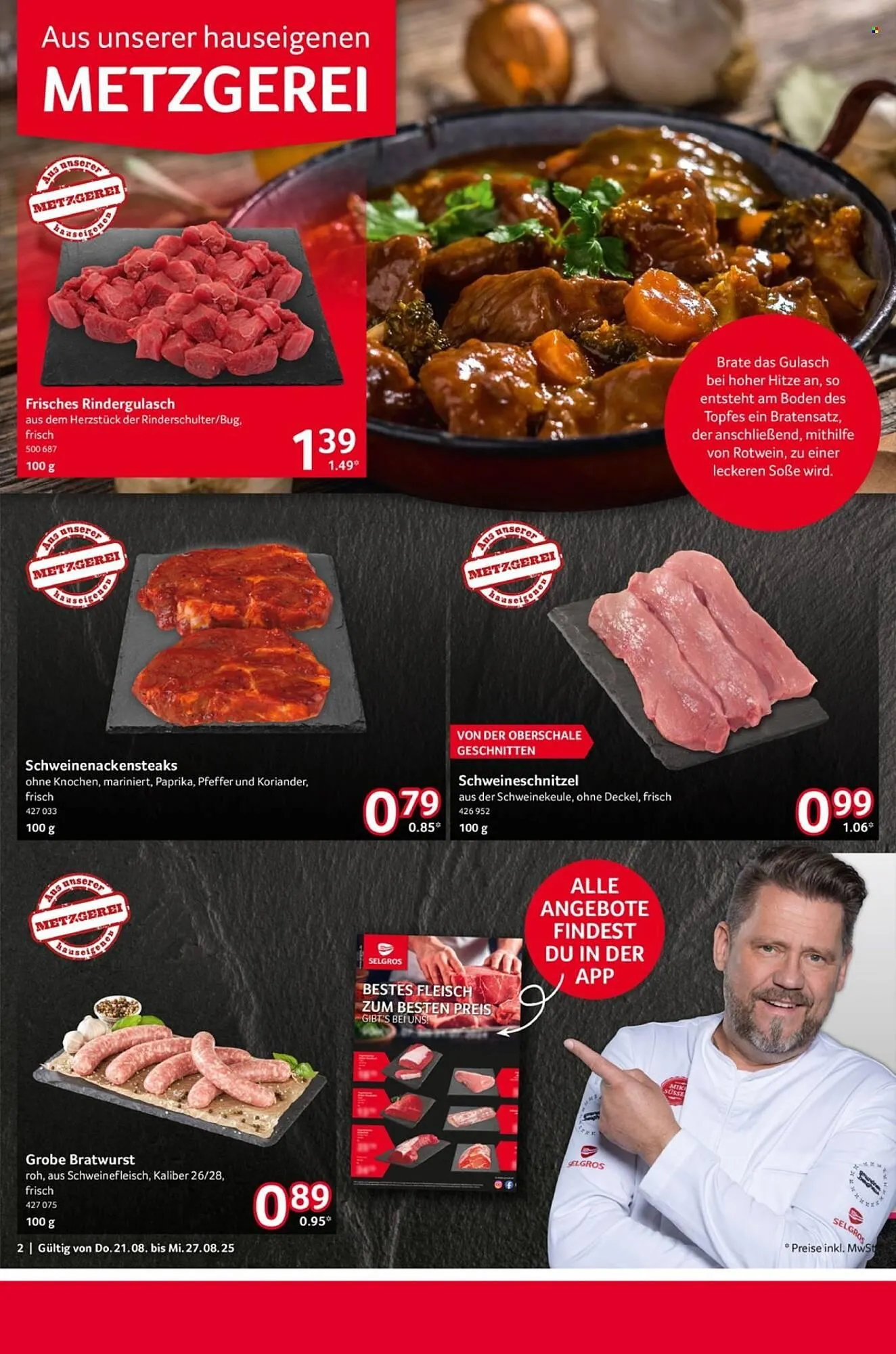 Selgros Prospekt von 21. August bis 27. August 2025 - Prospekt seite 2