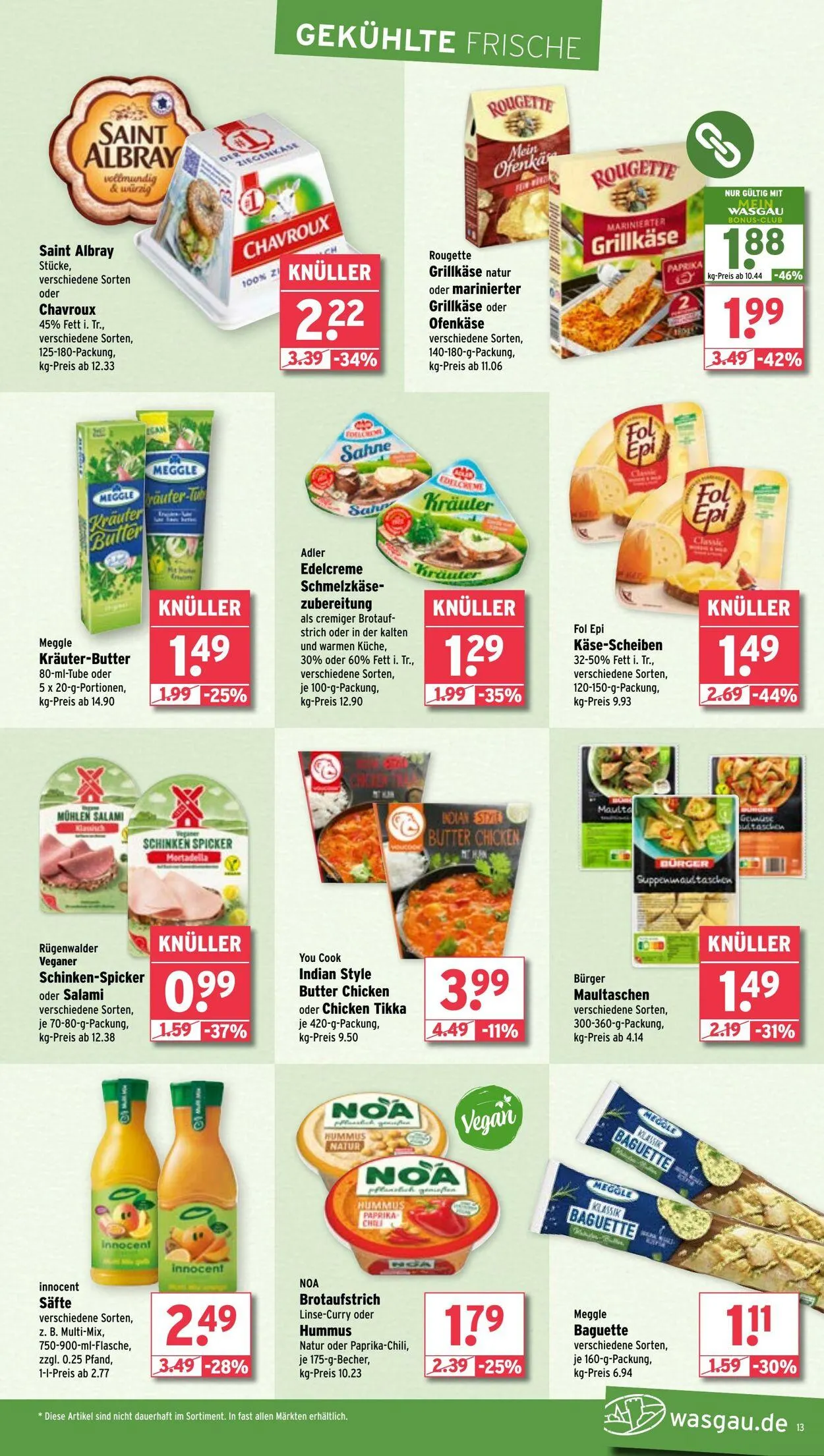 WASGAU Aktueller Prospekt von 21. September bis 5. Oktober 2025 - Prospekt seite 13