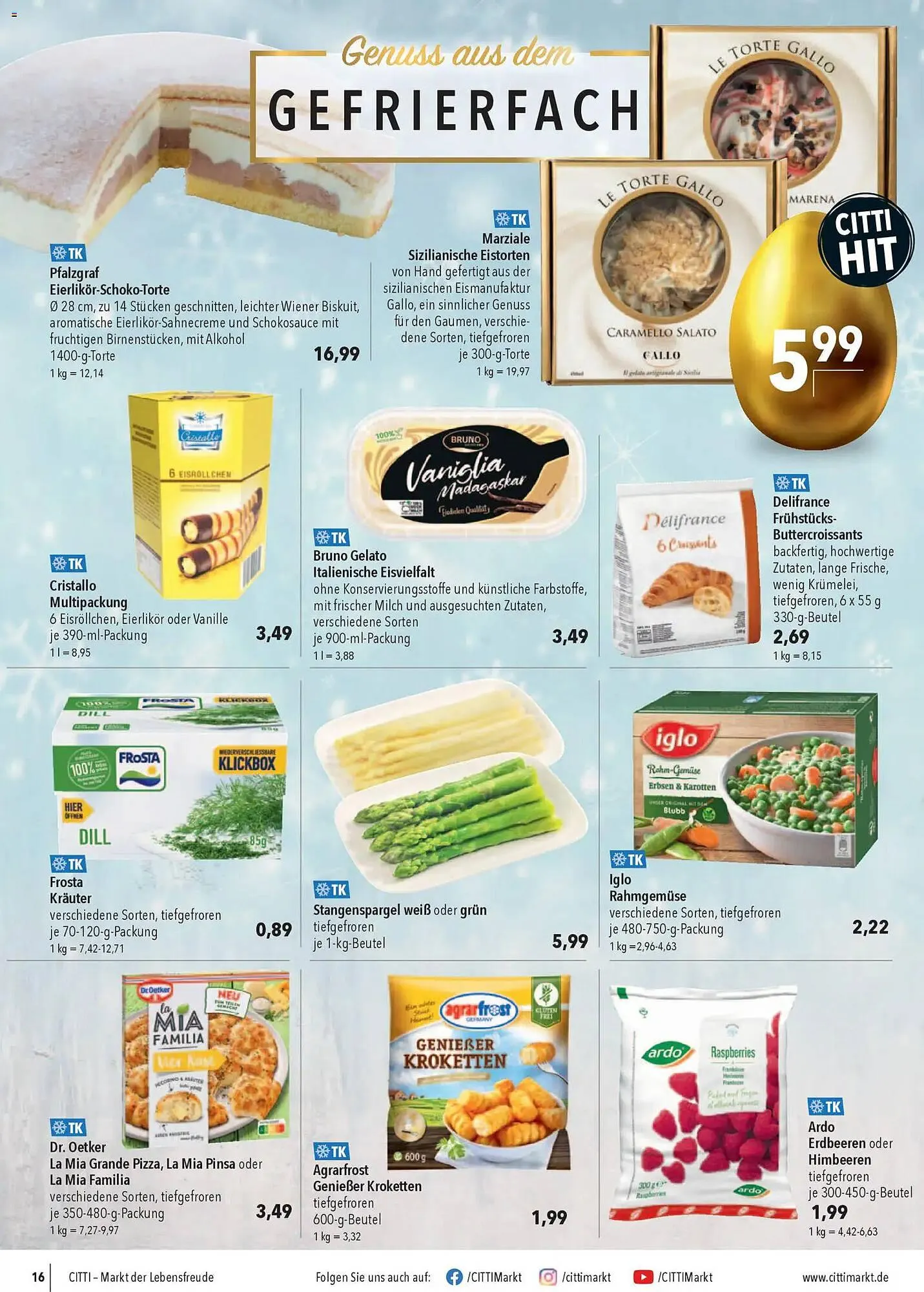 CITTI Markt Prospekt von 1. April bis 7. April 2026 - Prospekt seite 16