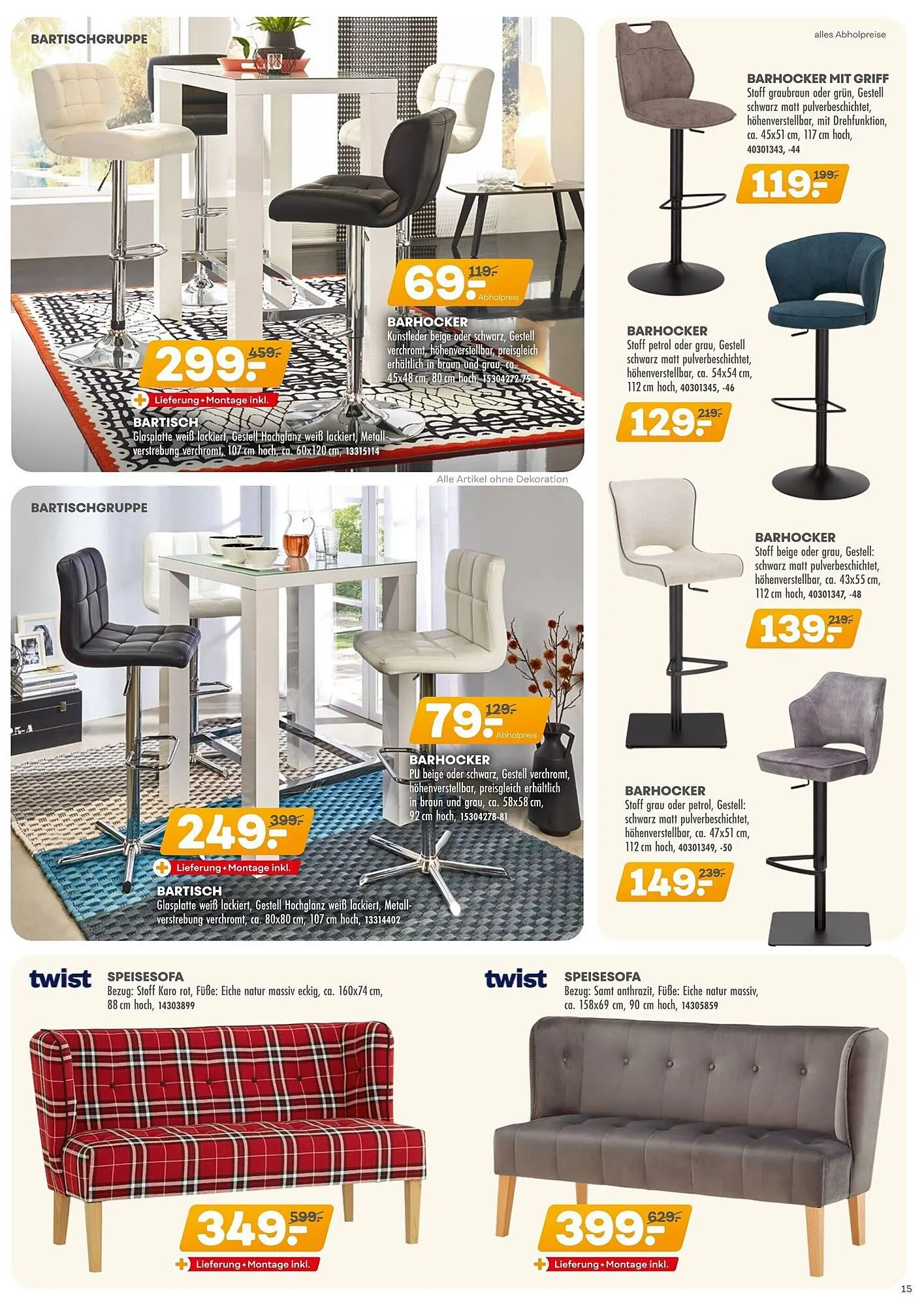 Möbel Kraft Prospekt von 5. Februar bis 18. März 2025 - Prospekt seite 15