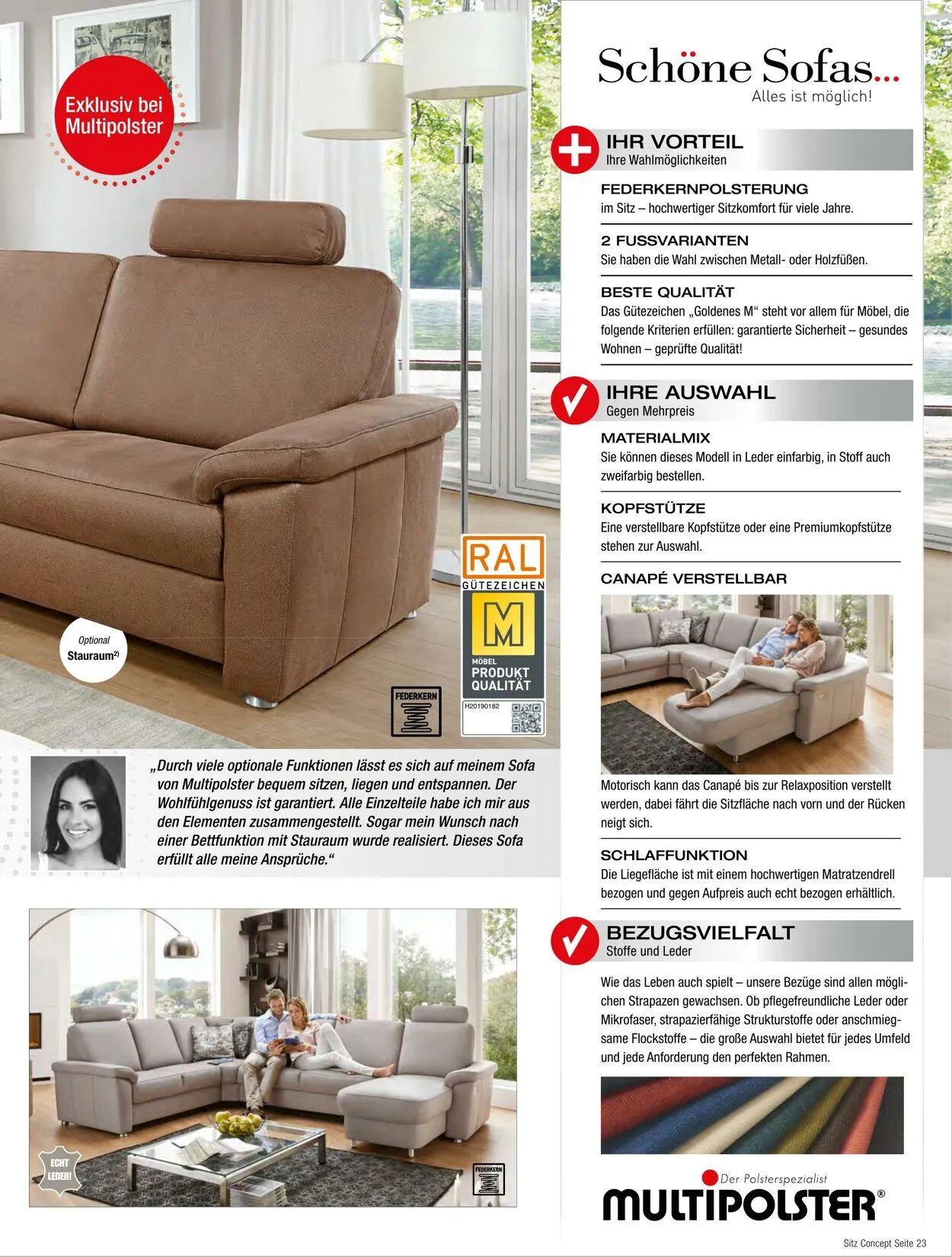 Multipolster Aktueller Prospekt von 2. Juni bis 16. Juni 2025 - Prospekt seite 23