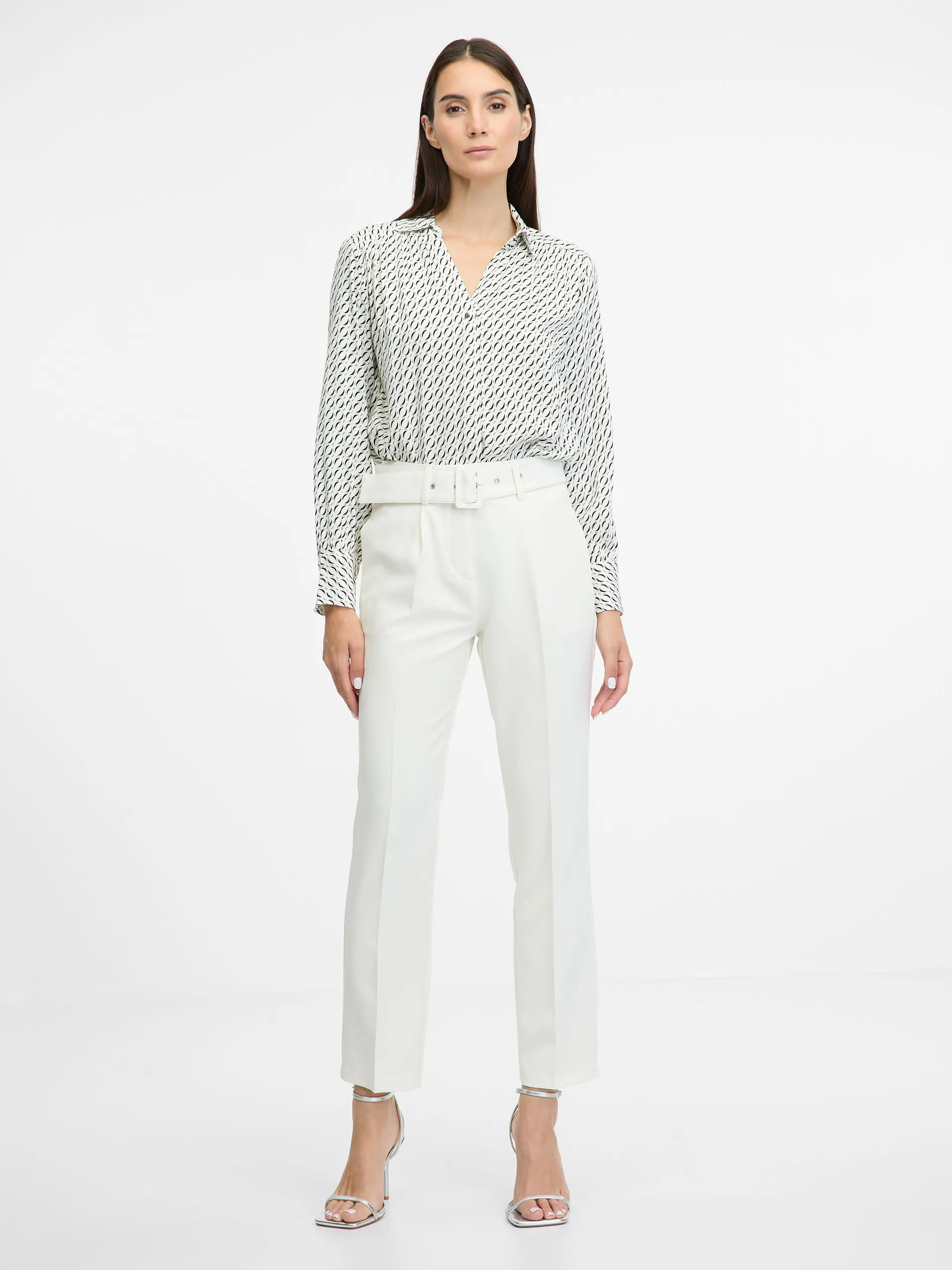 Cremefarbene Damenhose ORSAY