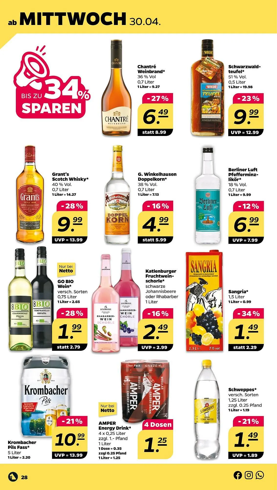 NETTO Prospekt von 28. April bis 3. Mai 2025 - Prospekt seite 28
