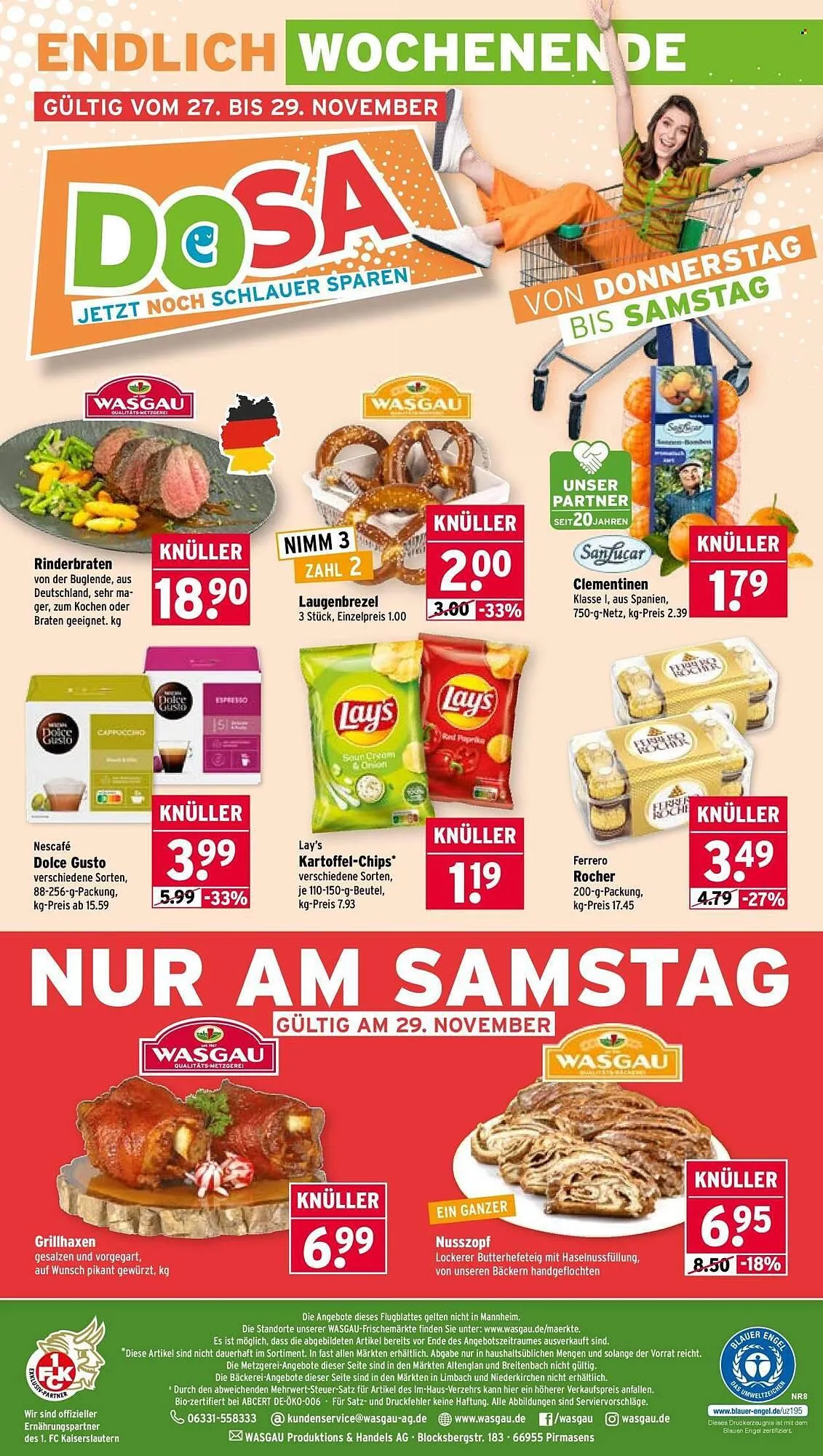 Wasgau Prospekt von 24. November bis 29. November 2025 - Prospekt seite 28