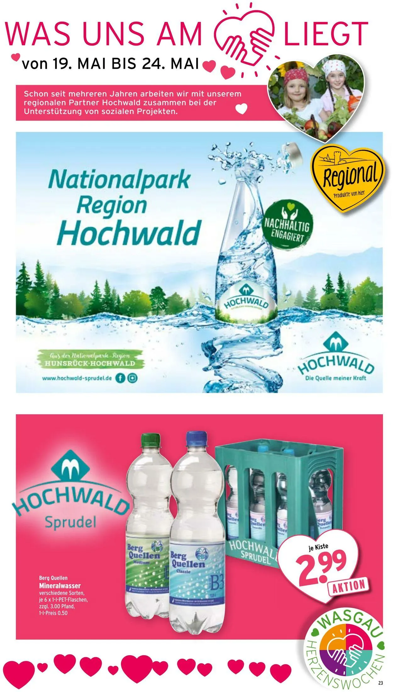 Wasgau von 19. Mai bis 24. Mai 2025 - Prospekt seite 23