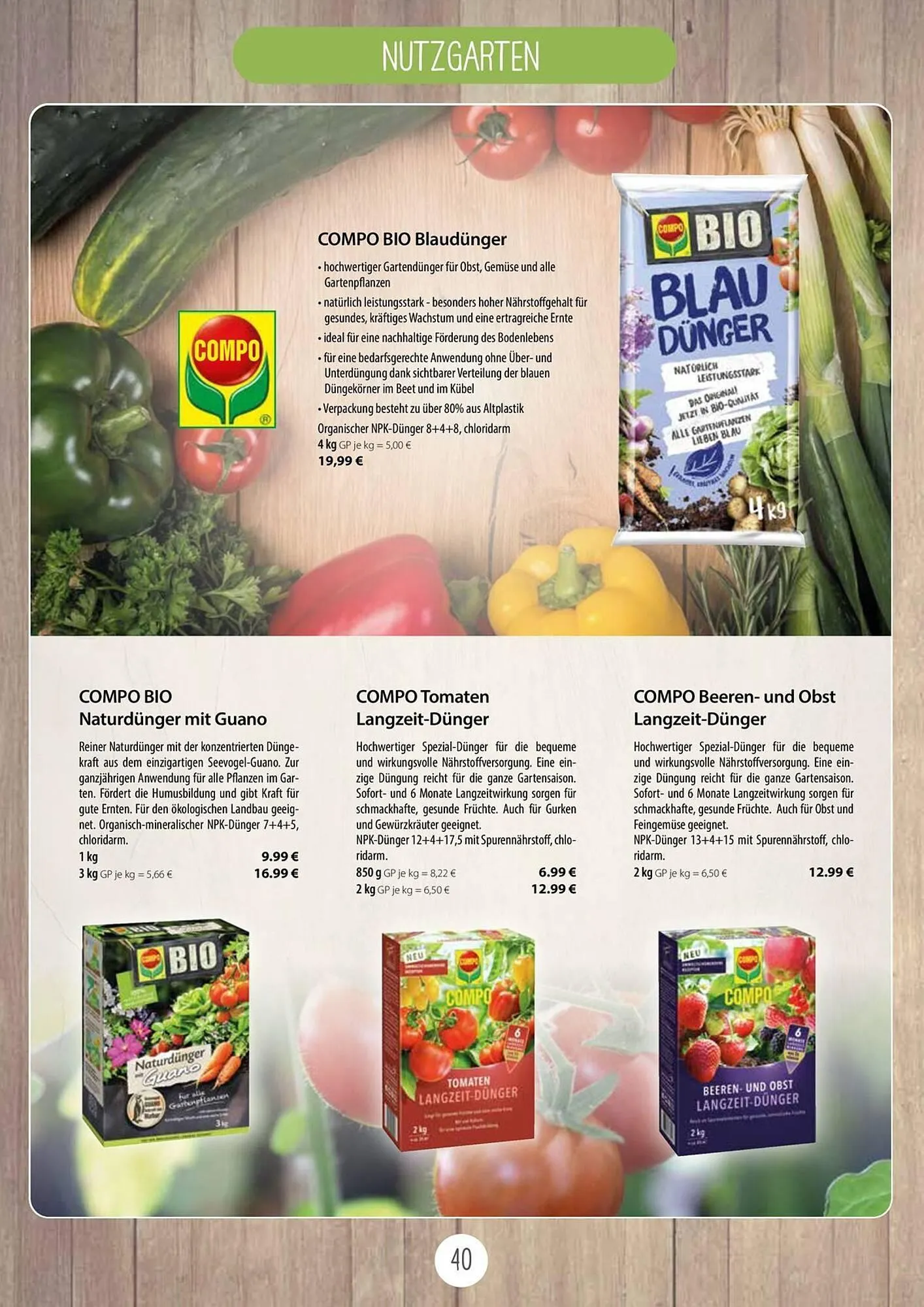 Kiebitzmarkt Prospekt von 16. April bis 31. August 2025 - Prospekt seite 40