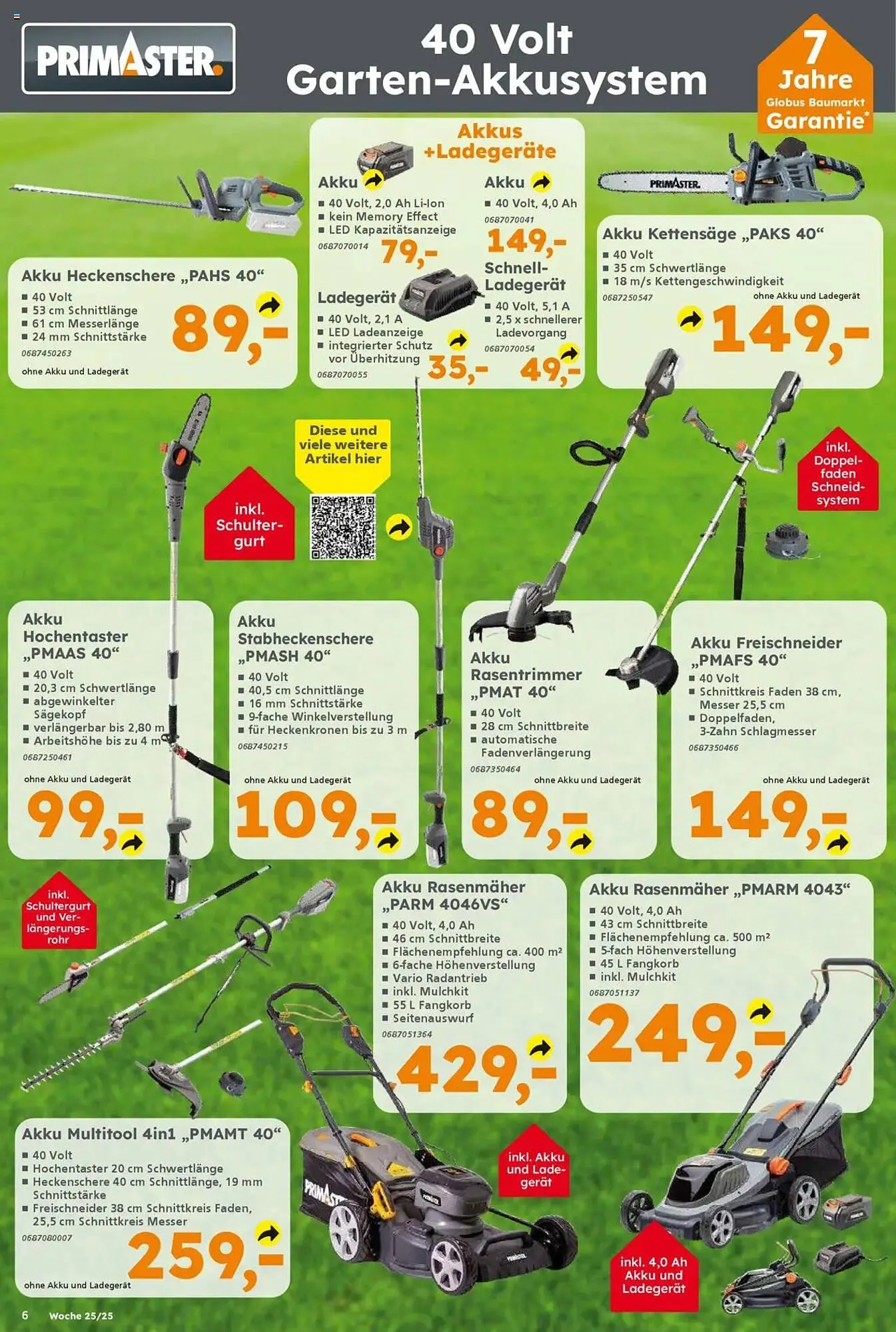 Globus Baumarkt Prospekt von 16. Juni bis 21. Juni 2025 - Prospekt seite 6