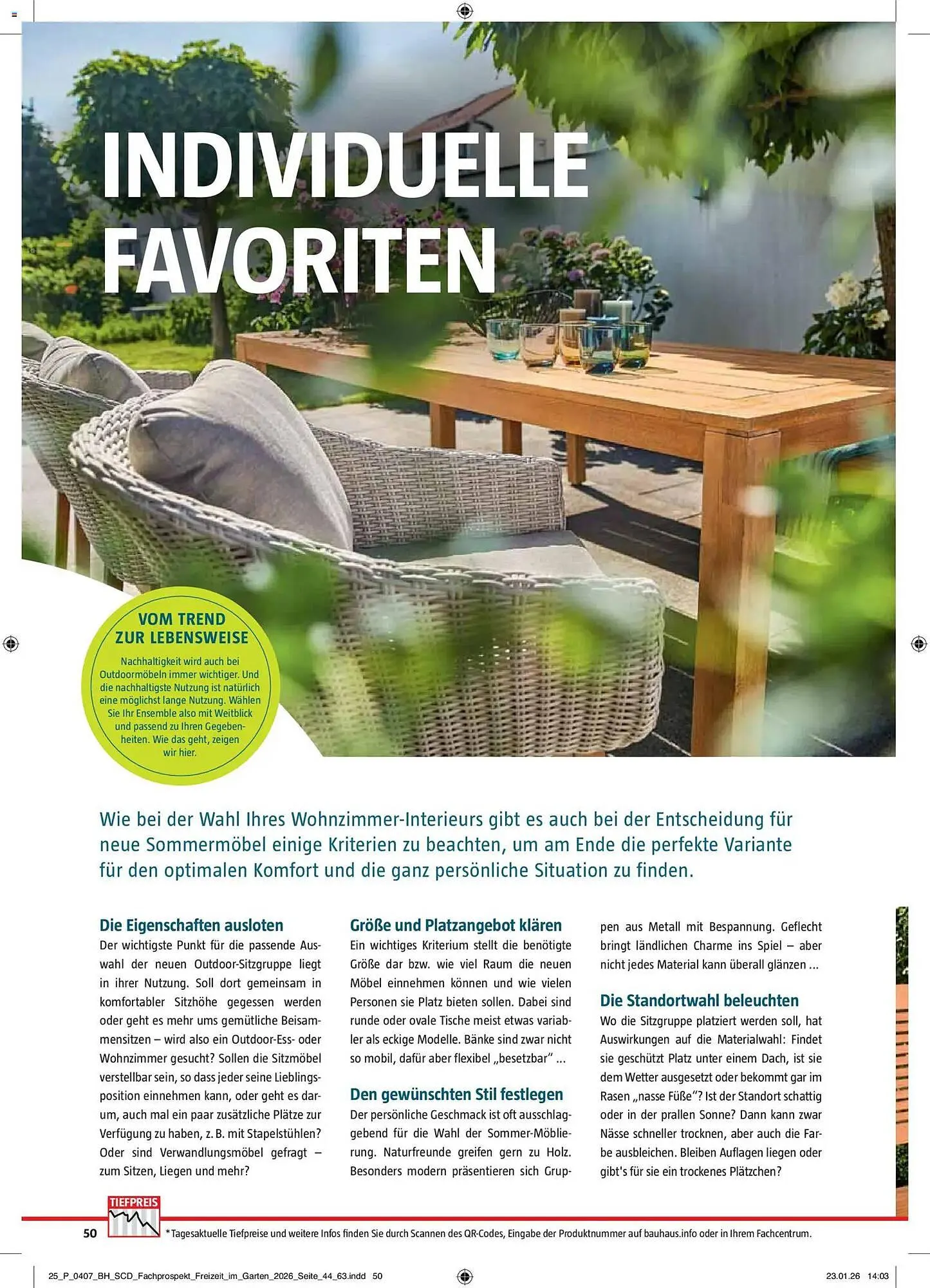 Bauhaus Prospekt von 2. März bis 30. Juni 2026 - Prospekt seite 50