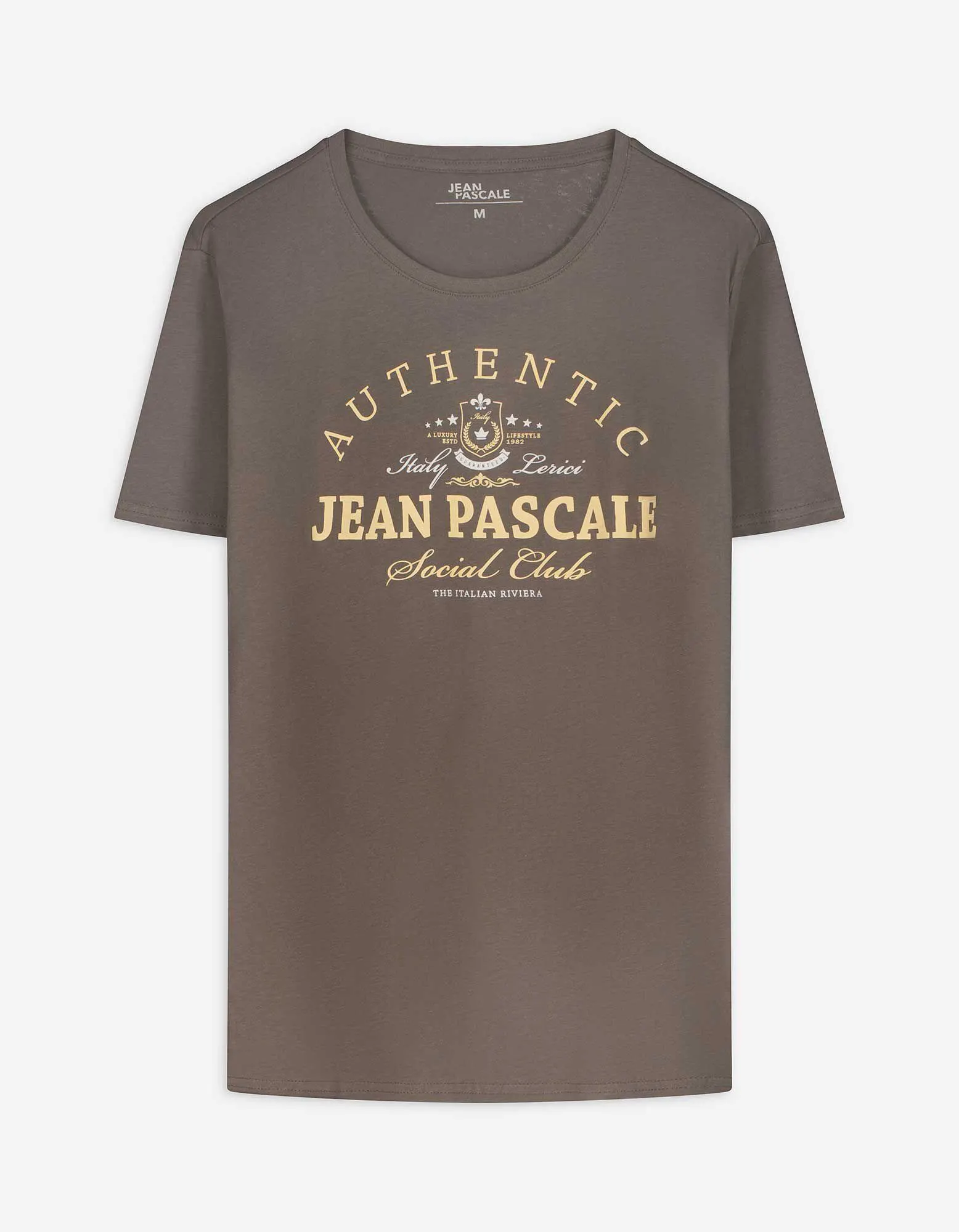 T-Shirt - Print - hellbraun