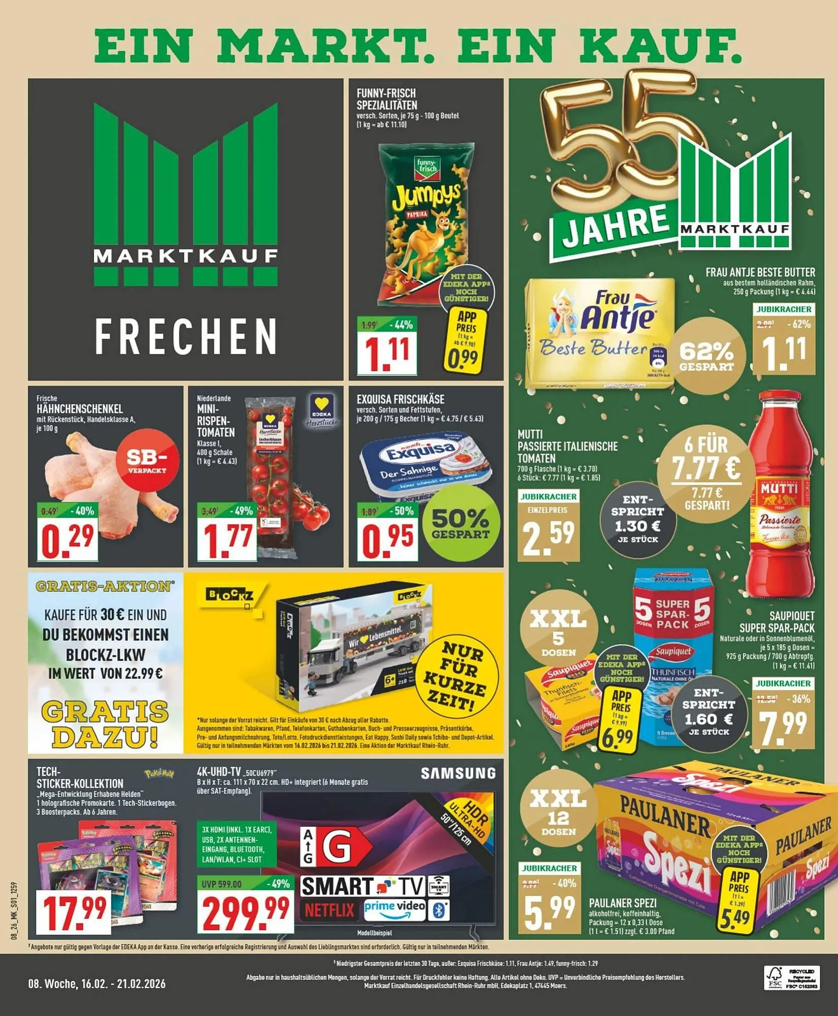 Marktkauf Prospekt von 16. Februar bis 22. Februar 2026 - Prospekt seite 1