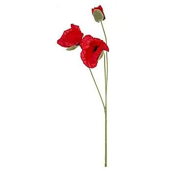 künstliche Mohnblumen, 50 cm