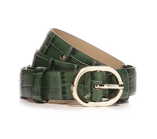 STEFFEN SCHRAUT by Abro Gürtel Kroko-Optik Made in Italy