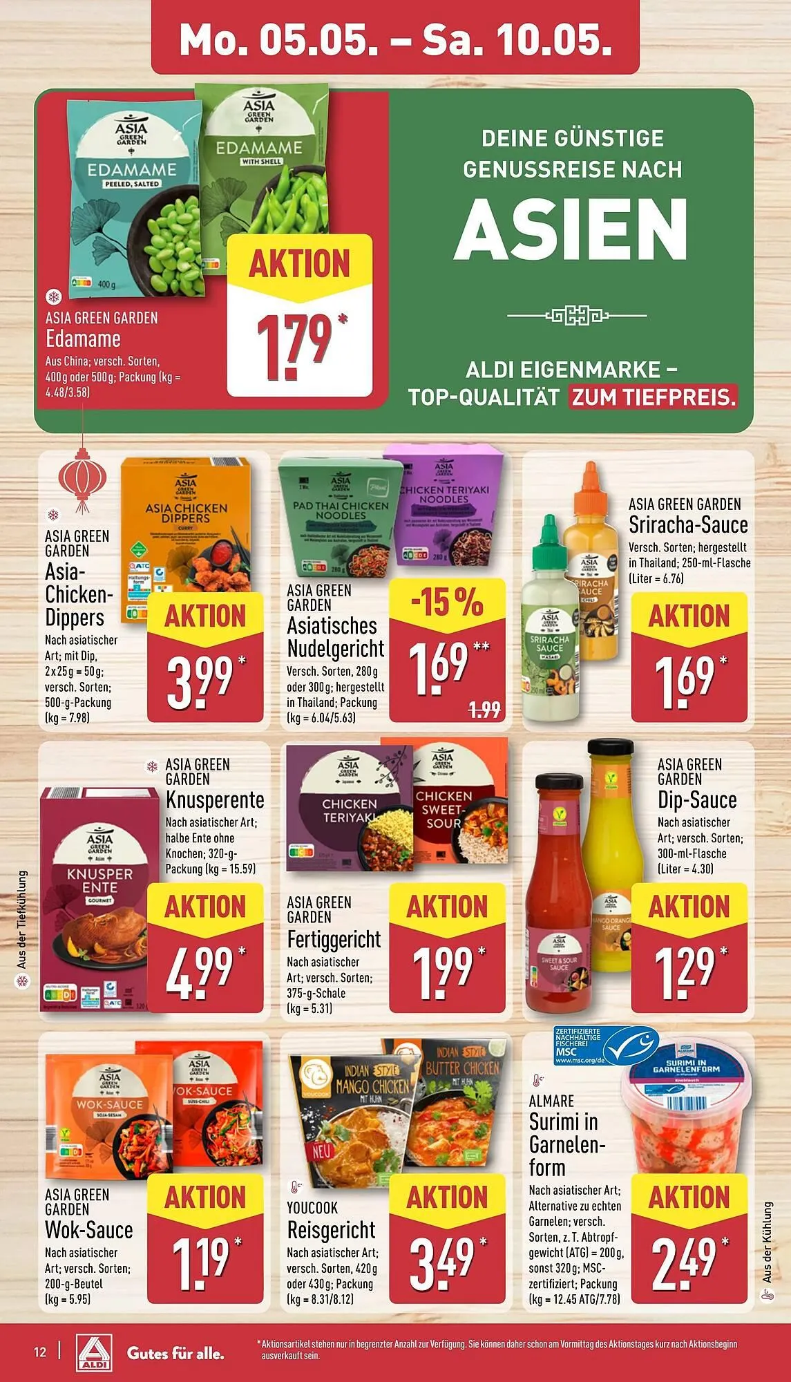 Aldi Nord Prospekt von 5. Mai bis 11. Mai 2025 - Prospekt seite 12