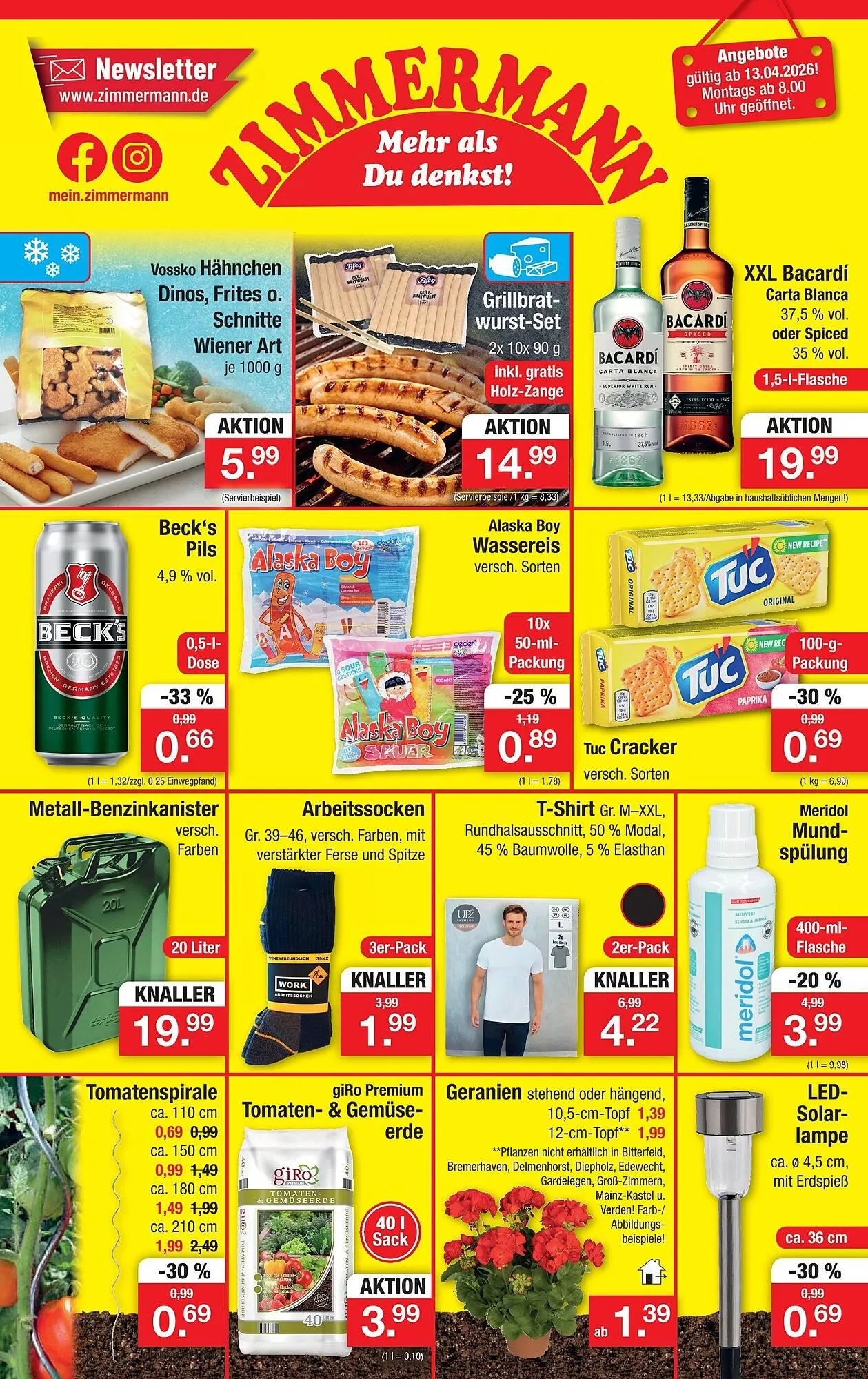 Zimmermann Prospekt von 13. April bis 18. April 2026 - Prospekt seite 1