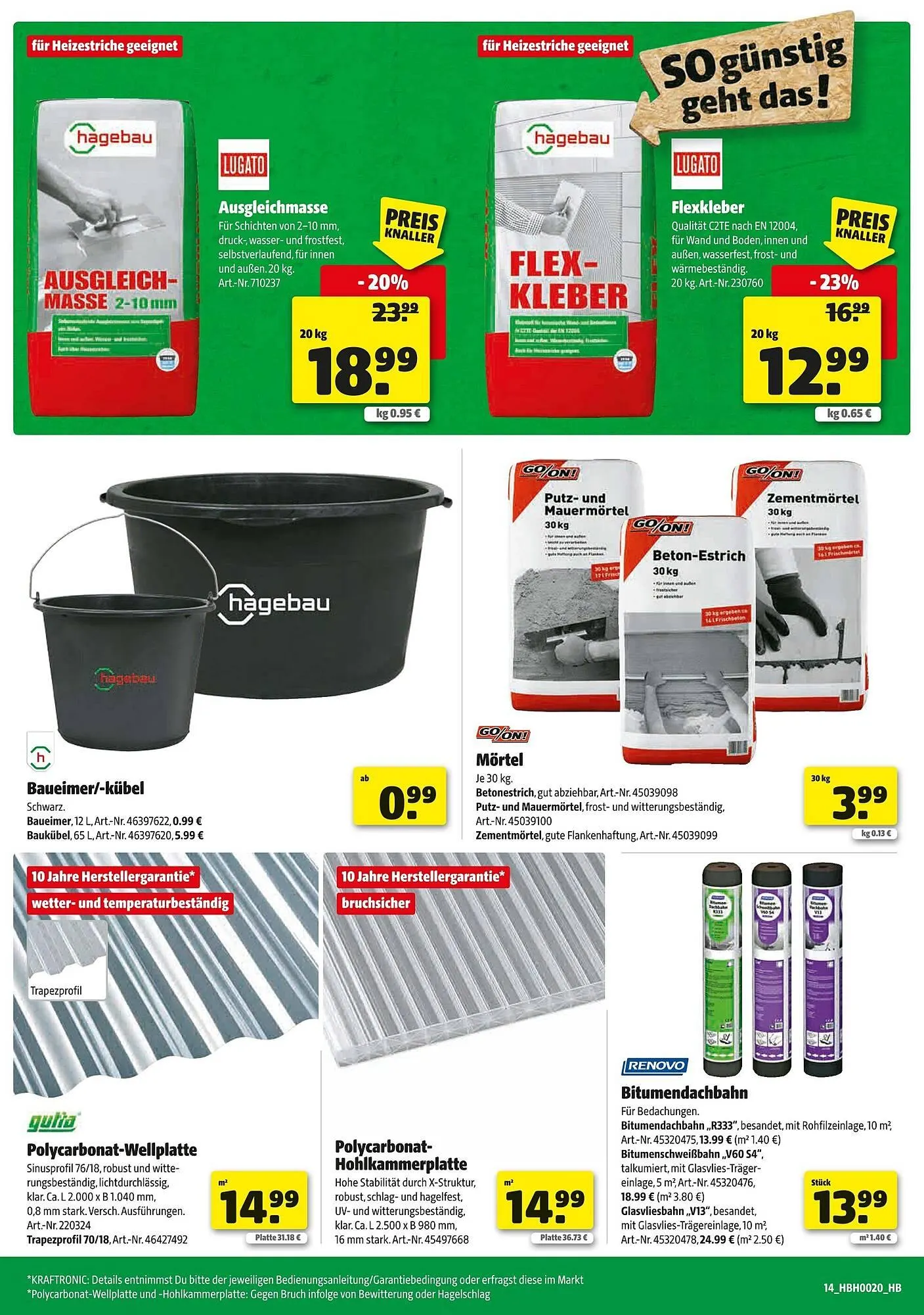 Hagebau Prospekt von 10. Mai bis 17. Mai 2025 - Prospekt seite 14