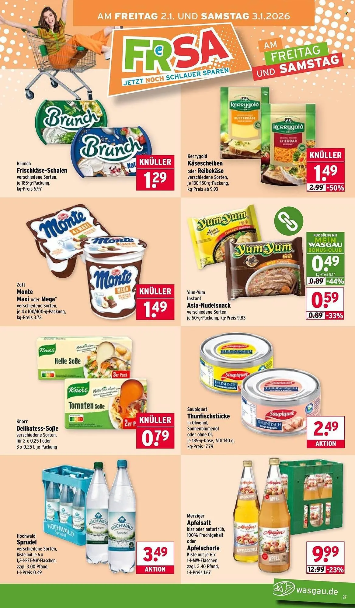 Wasgau Prospekt von 29. Dezember bis 3. Januar 2026 - Prospekt seite 27