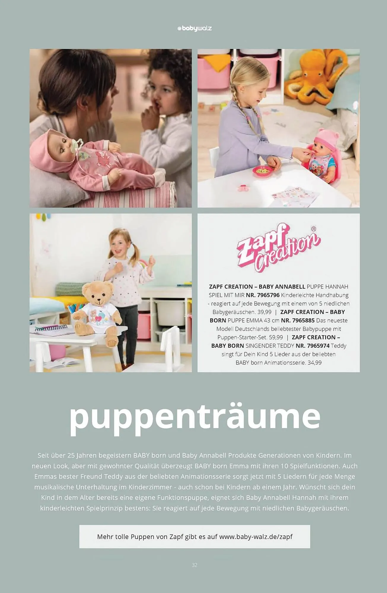 Baby Walz Prospekt von 29. November bis 1. Februar 2025 - Prospekt seite 32