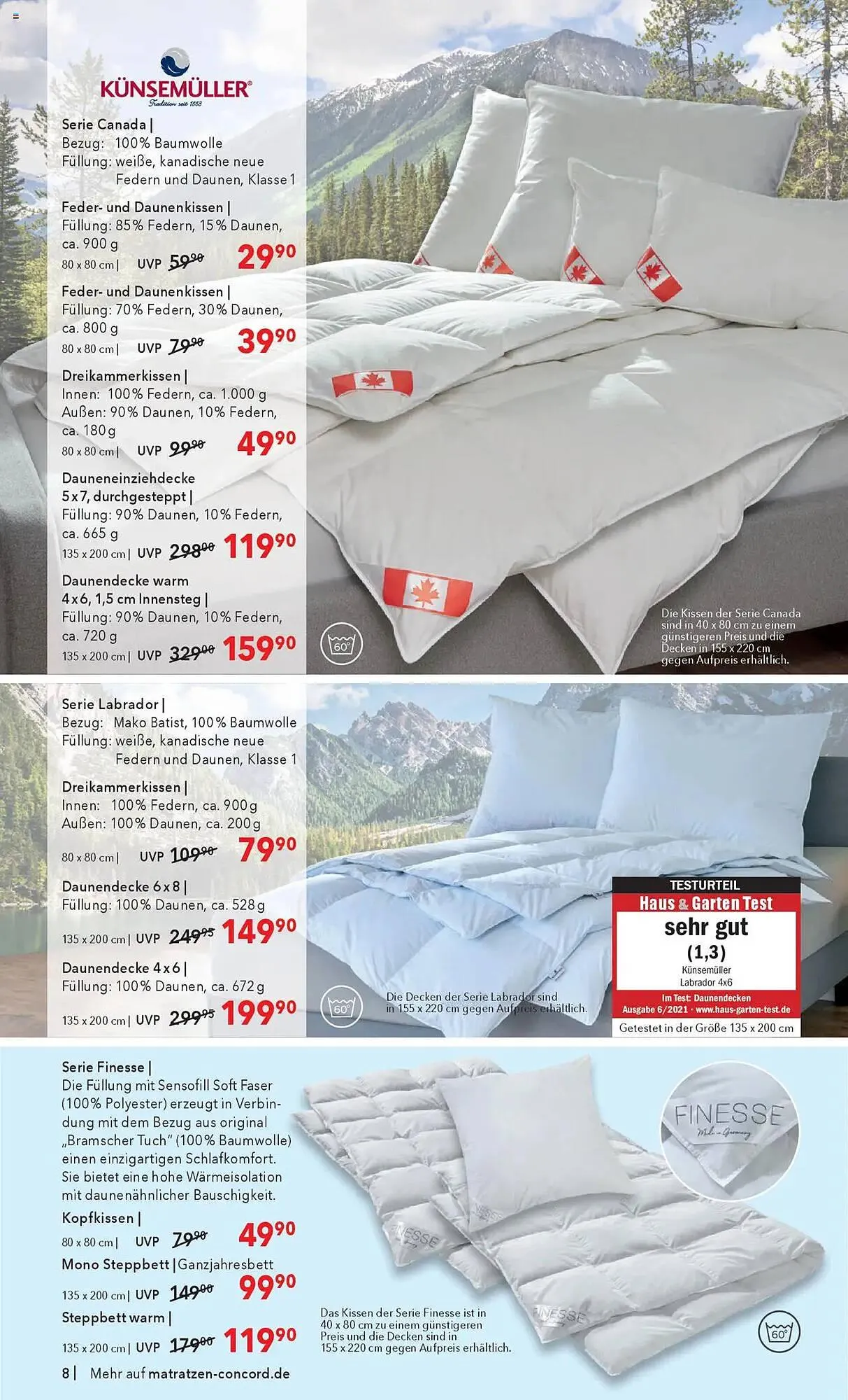 Matratzen Concord Prospekt von 28. Mai bis 24. Juni 2025 - Prospekt seite 8