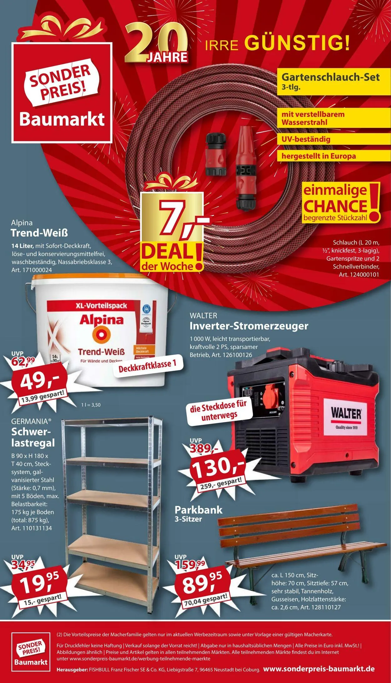 Sonderpreis Baumarkt Aktueller Prospekt von 26. April bis 10. Mai 2025 - Prospekt seite 24