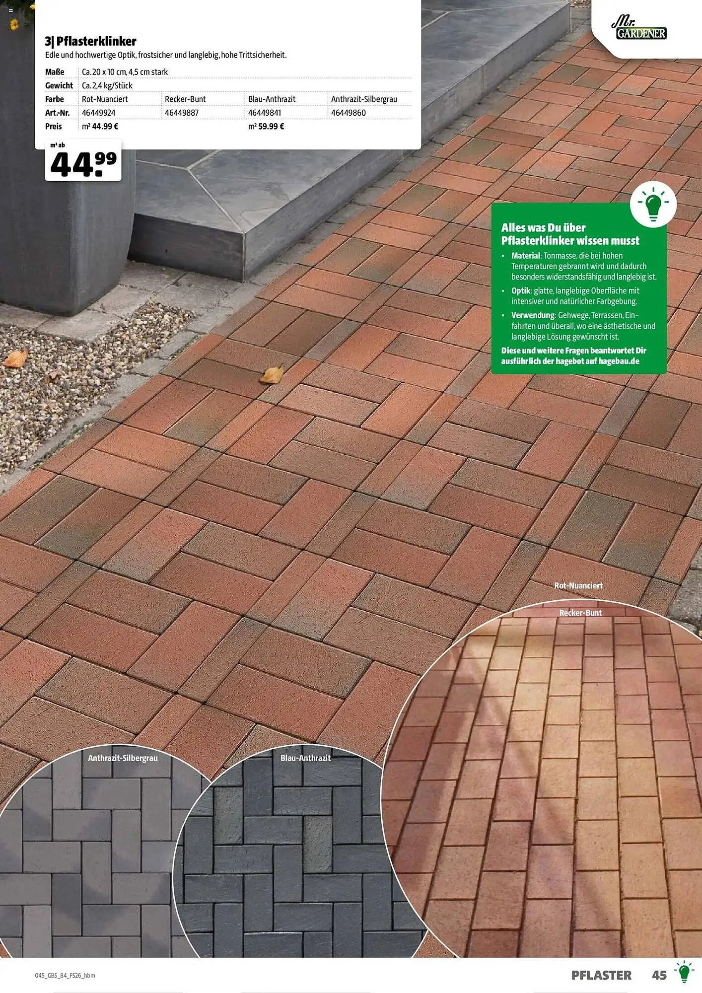 Hagebau Prospekt von 2. März bis 31. Dezember 2026 - Prospekt seite 45