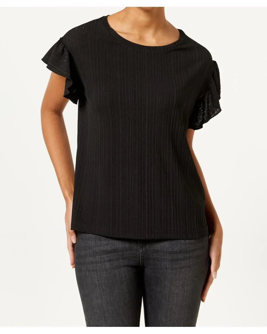 Strukturiertes T-Shirt