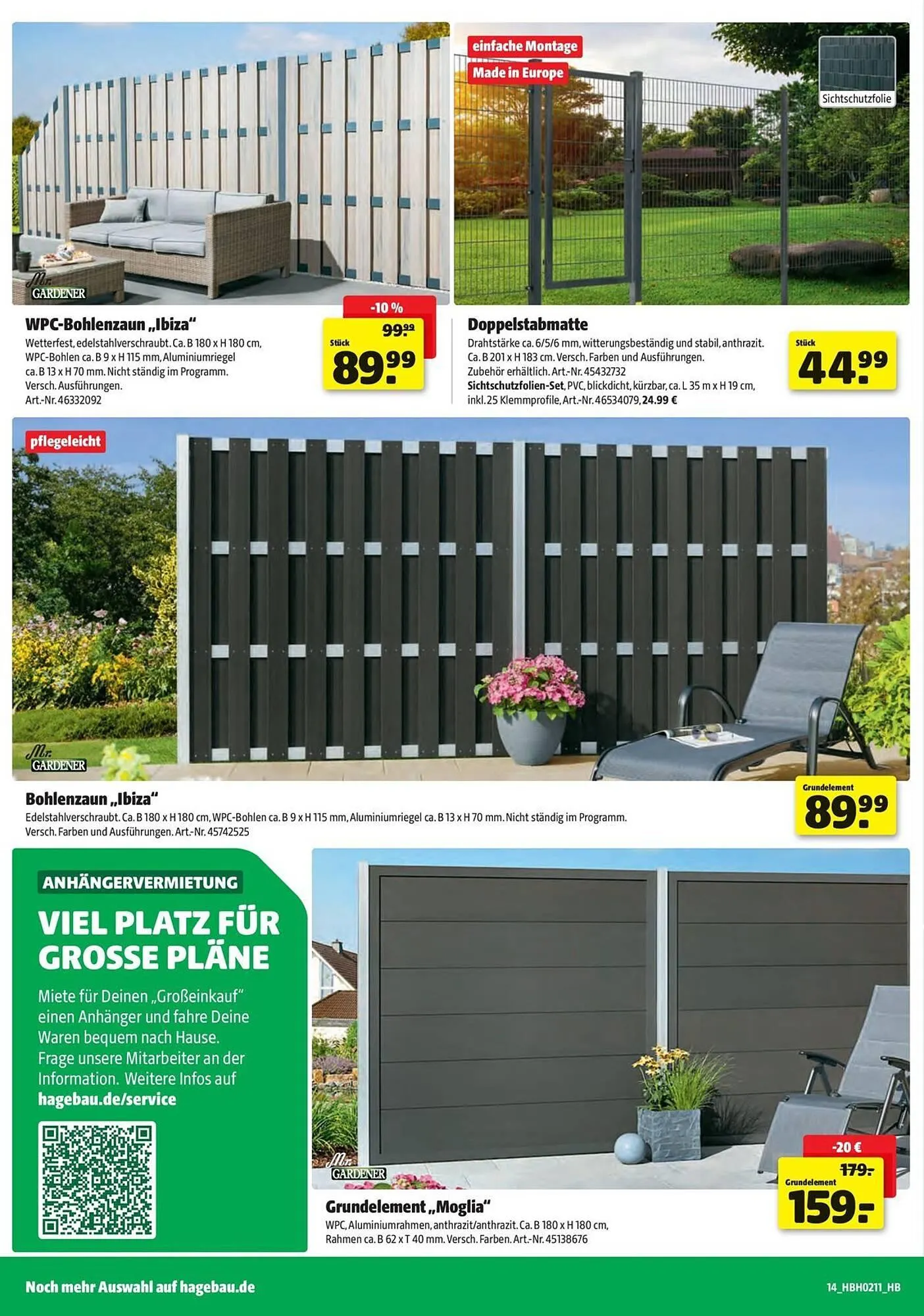 Hagebau Prospekt von 12. März bis 11. April 2026 - Prospekt seite 14