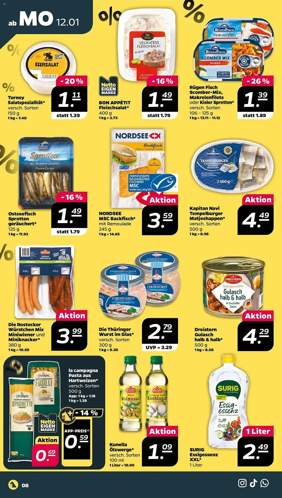 NETTO Prospekt von 12. Januar bis 17. Januar 2026 - Prospekt seite 8