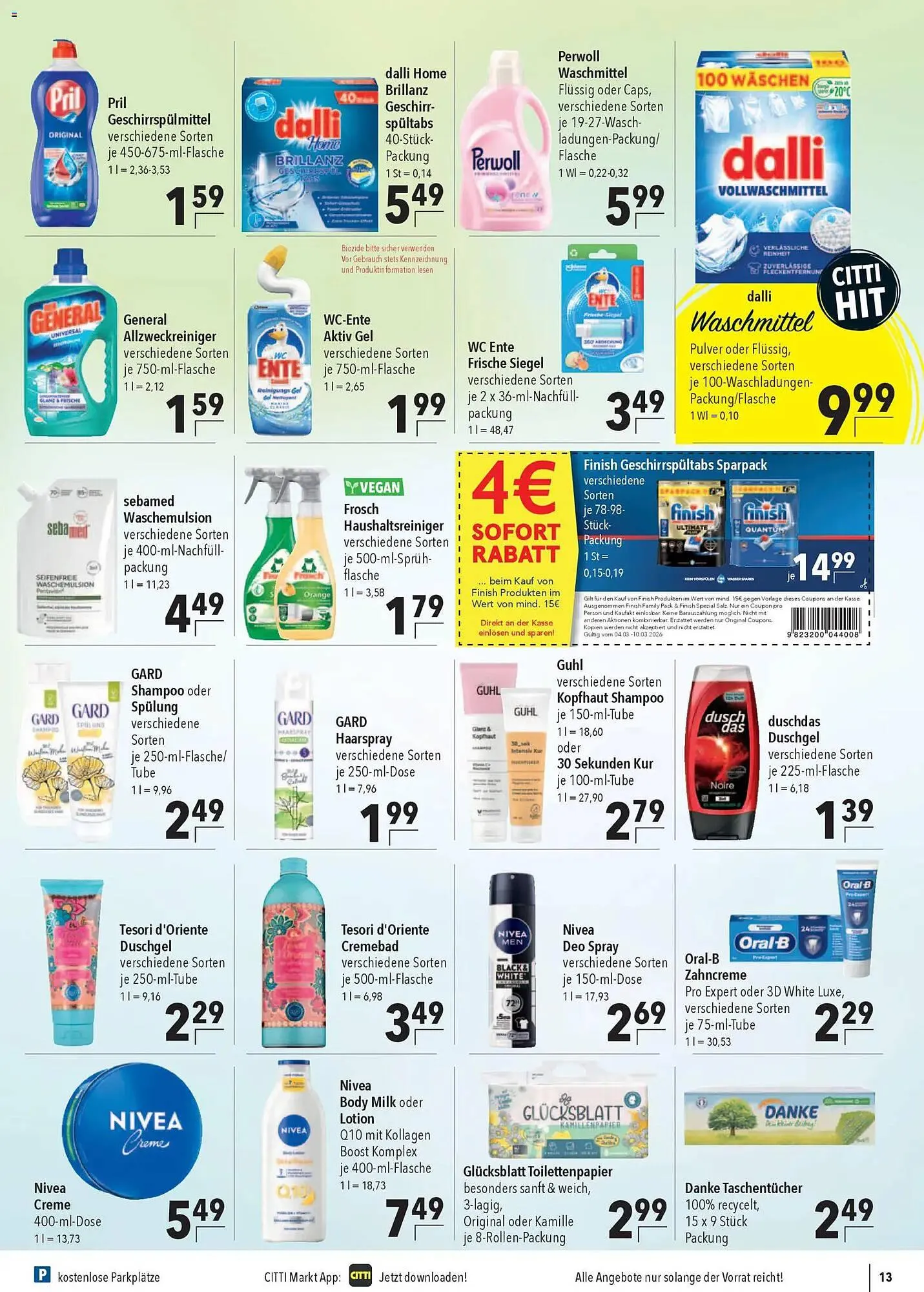 CITTI Markt Prospekt von 4. März bis 10. März 2026 - Prospekt seite 13