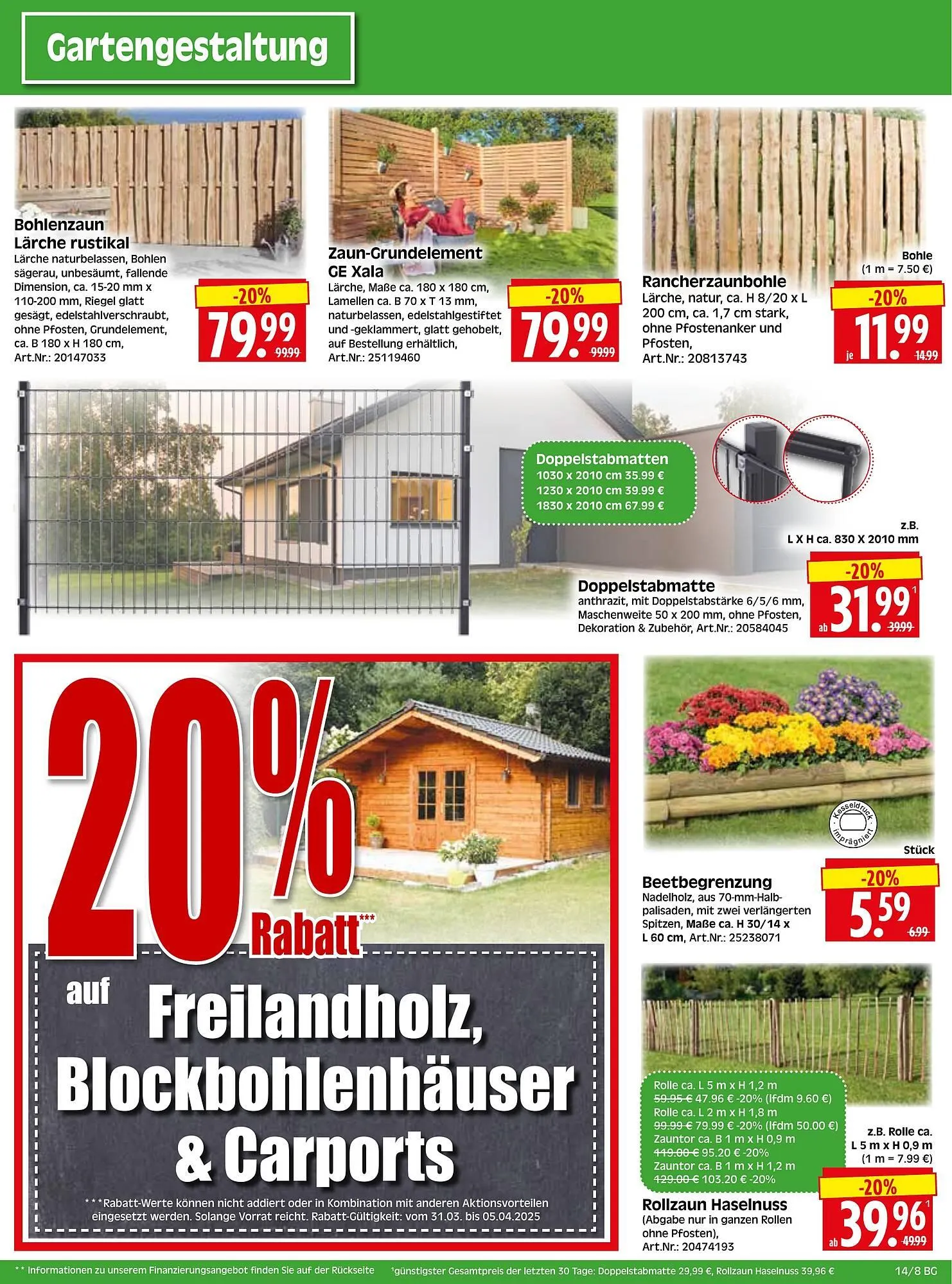 Herkules Baumarkt Prospekt von 31. März bis 5. April 2025 - Prospekt seite 8