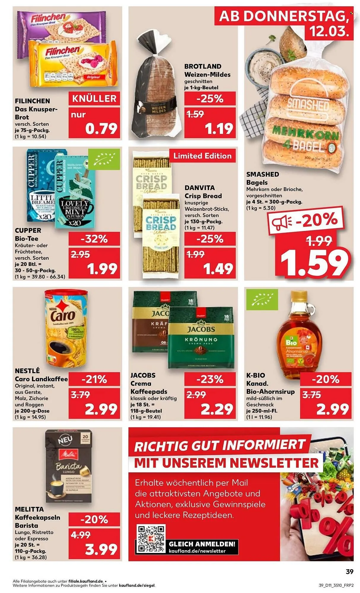 Kaufland Prospekt von 12. März bis 18. März 2026 - Prospekt seite 39