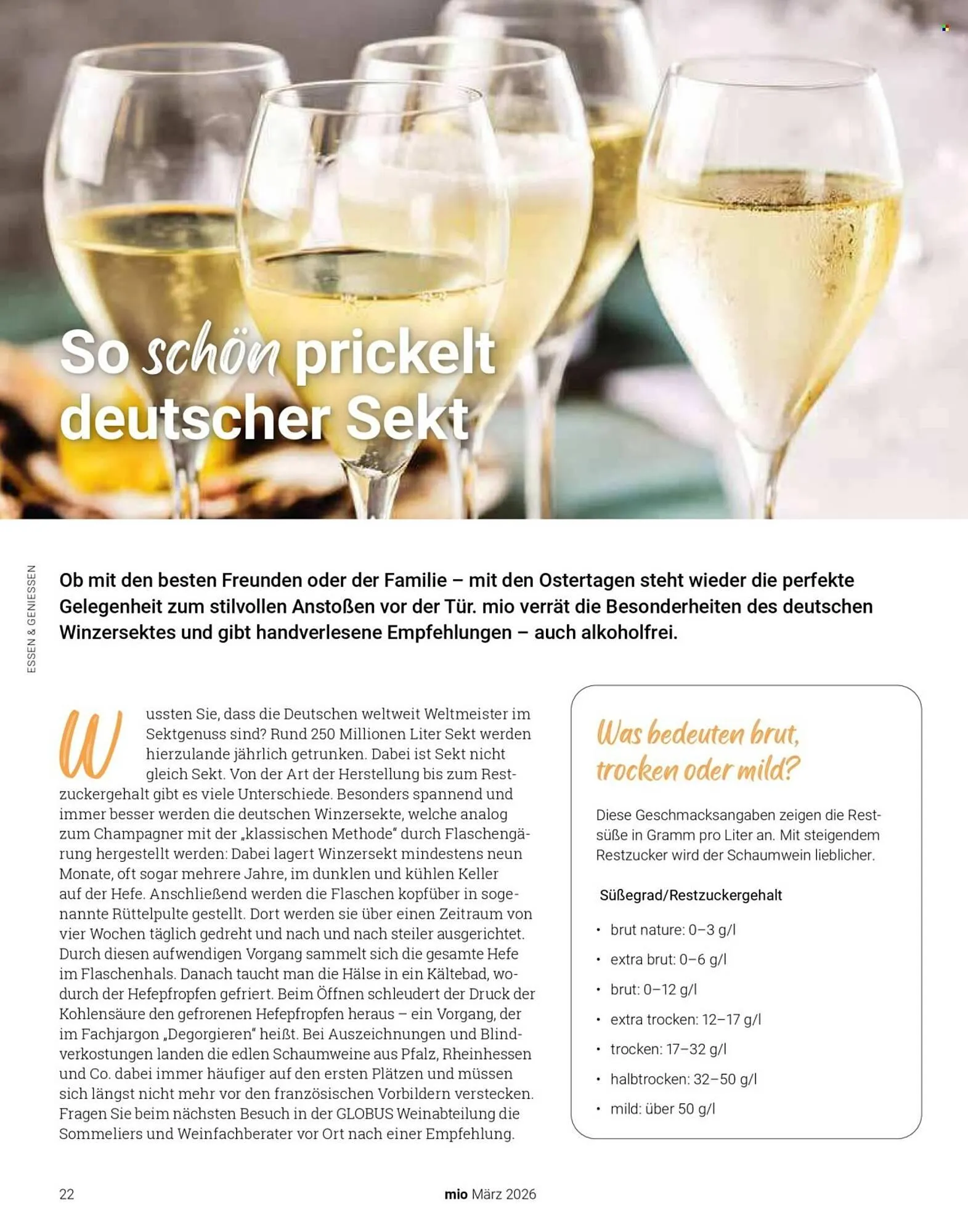 Globus Magazin von 1. März bis 31. März 2026 - Prospekt seite 22