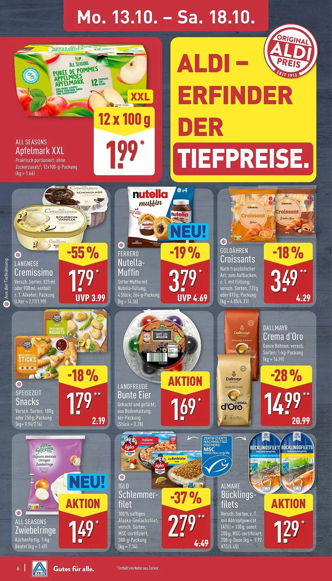 Aldi Nord Prospekt von 13. Oktober bis 19. Oktober 2025 - Prospekt seite 6