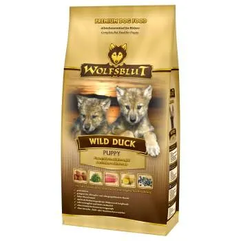 WOLFSBLUT Trockenfutter Hund Junior Wild Duck 2 kg
