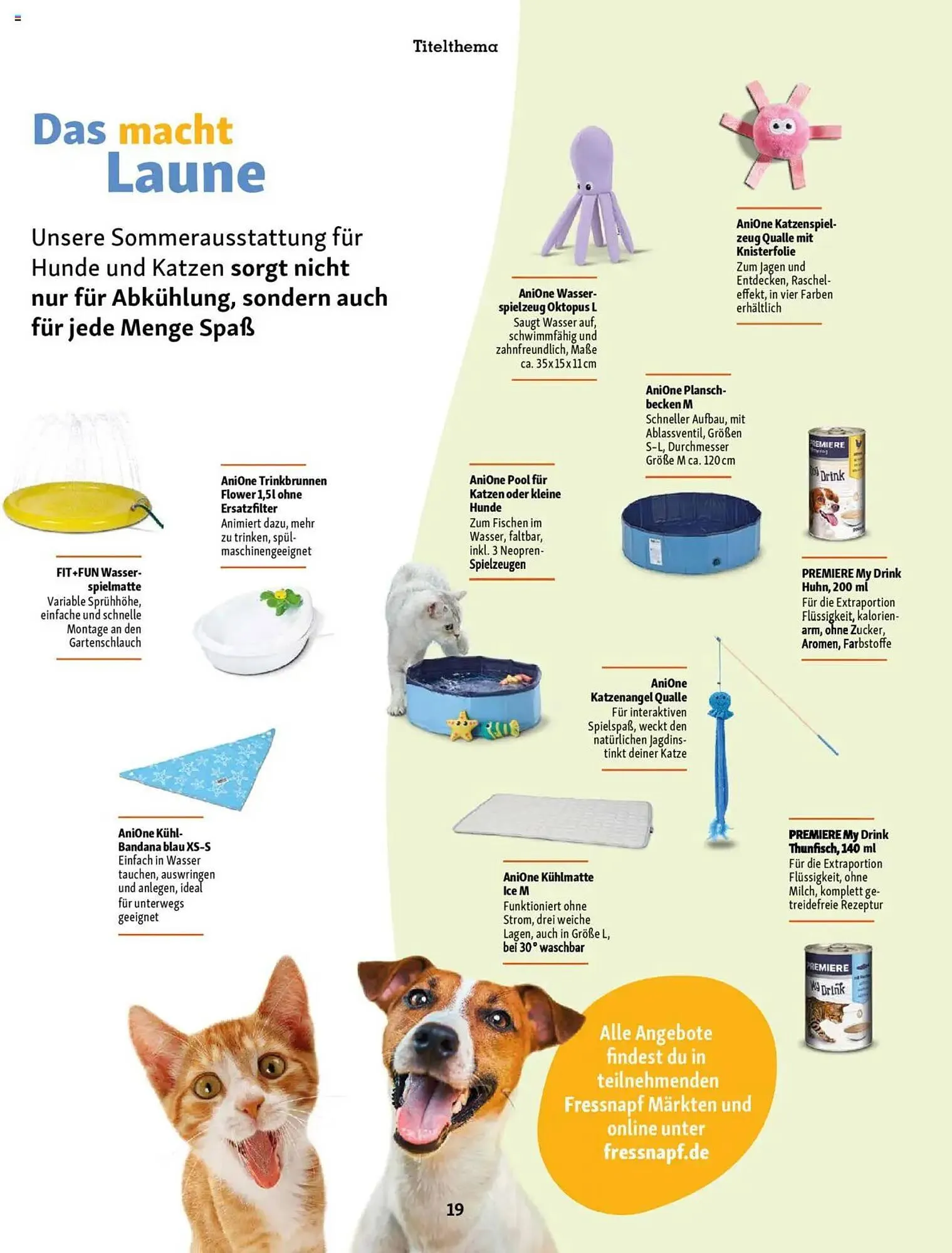Fressnapf Prospekt von 1. Juli bis 31. August 2025 - Prospekt seite 19