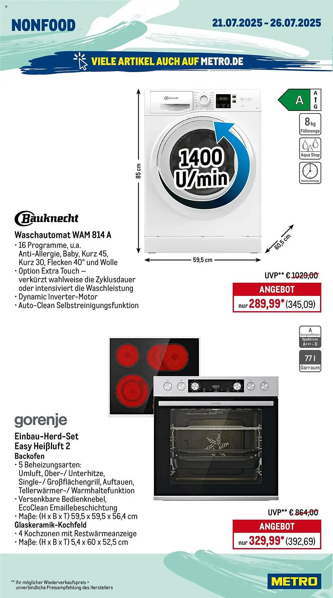 METRO Prospekt von 21. Juli bis 26. Juli 2025 - Prospekt seite 18